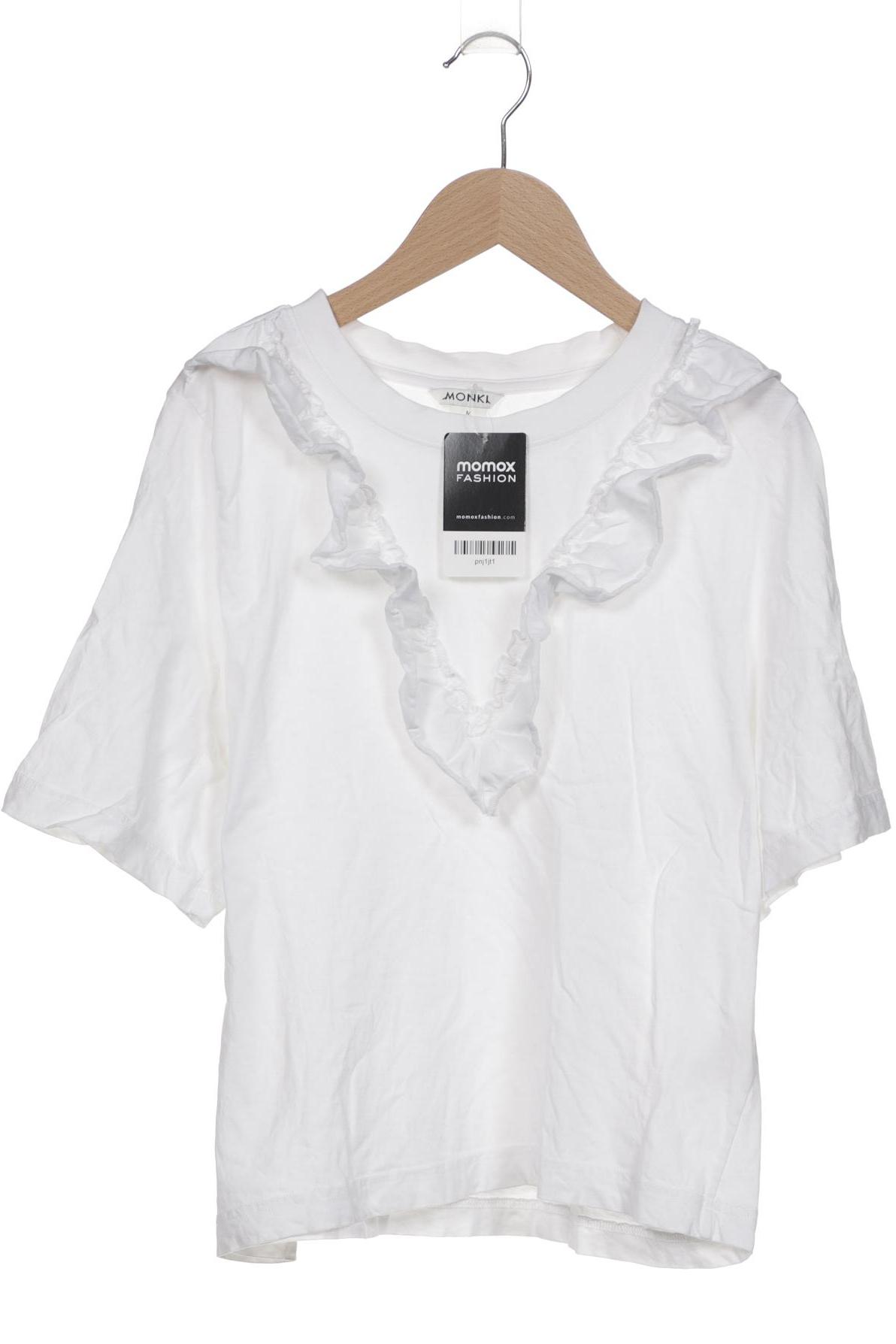

Monki Damen T-Shirt, weiß, Gr. 38