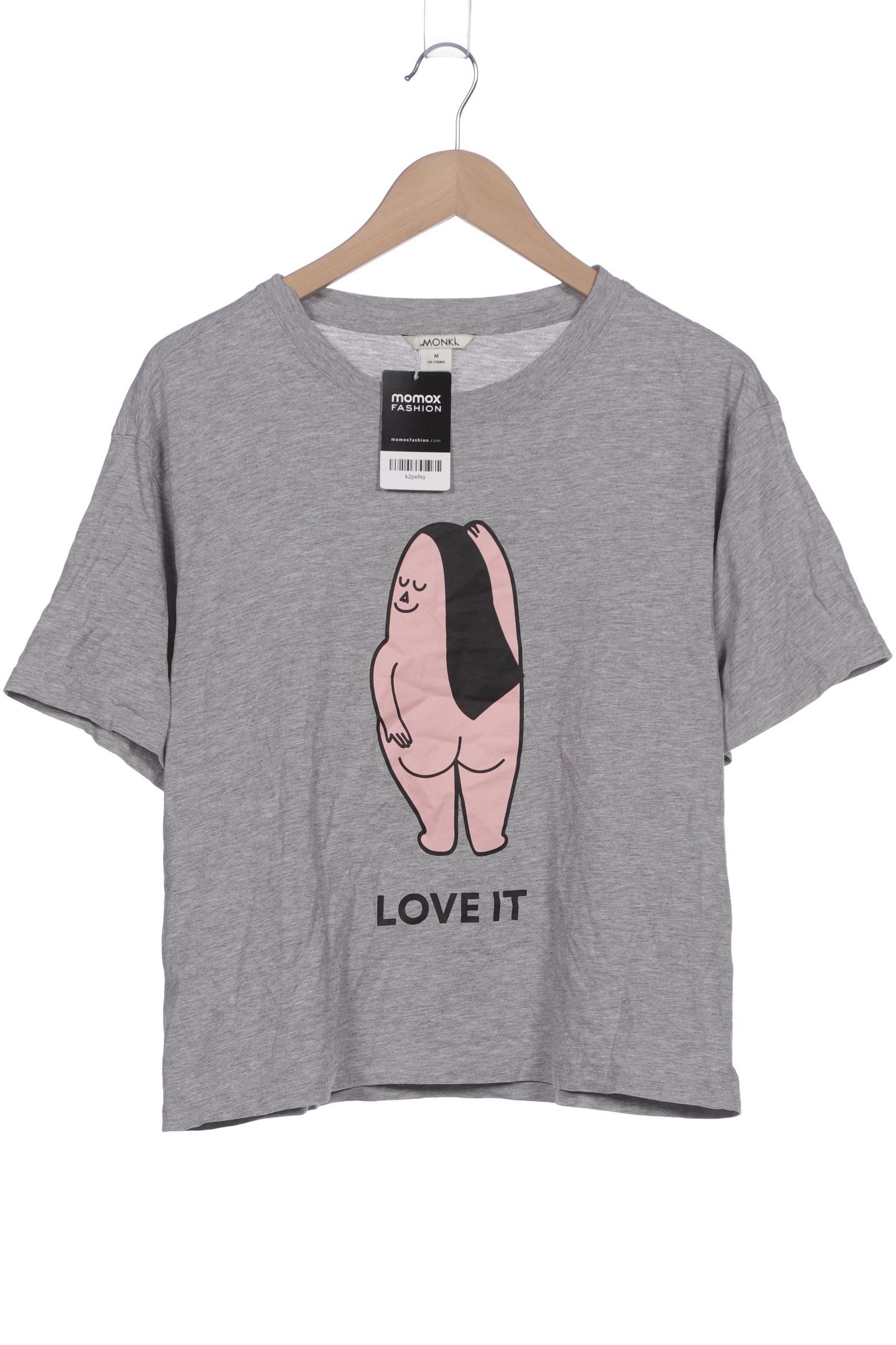 

Monki Damen T-Shirt, grau, Gr. 38