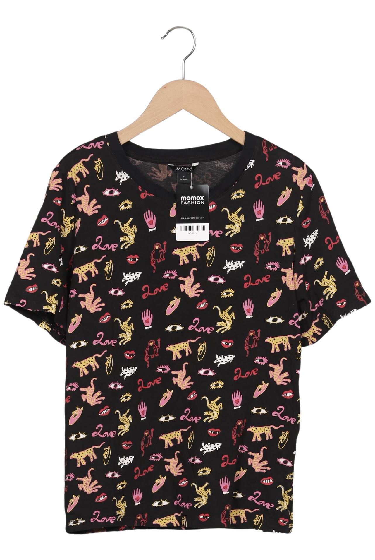 

Monki Damen T-Shirt, schwarz, Gr. 36