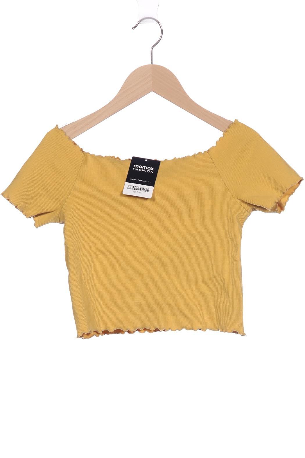 

Monki Damen T-Shirt, gelb, Gr. 36