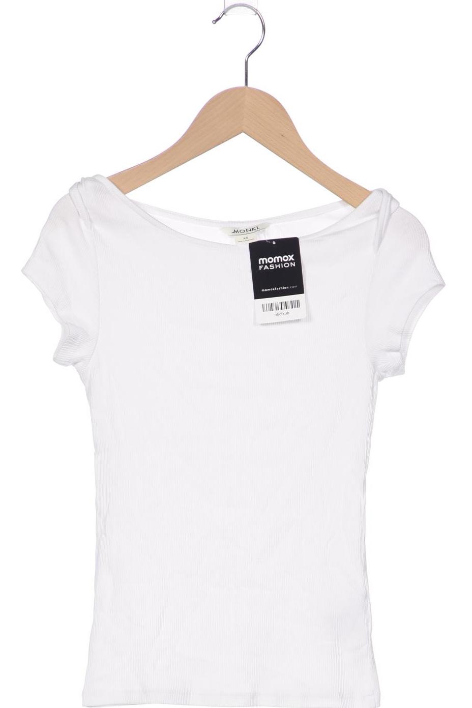 

Monki Damen T-Shirt, weiß, Gr. 34