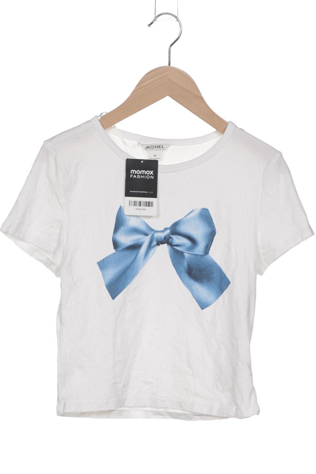 

Monki Damen T-Shirt, weiß, Gr. 38