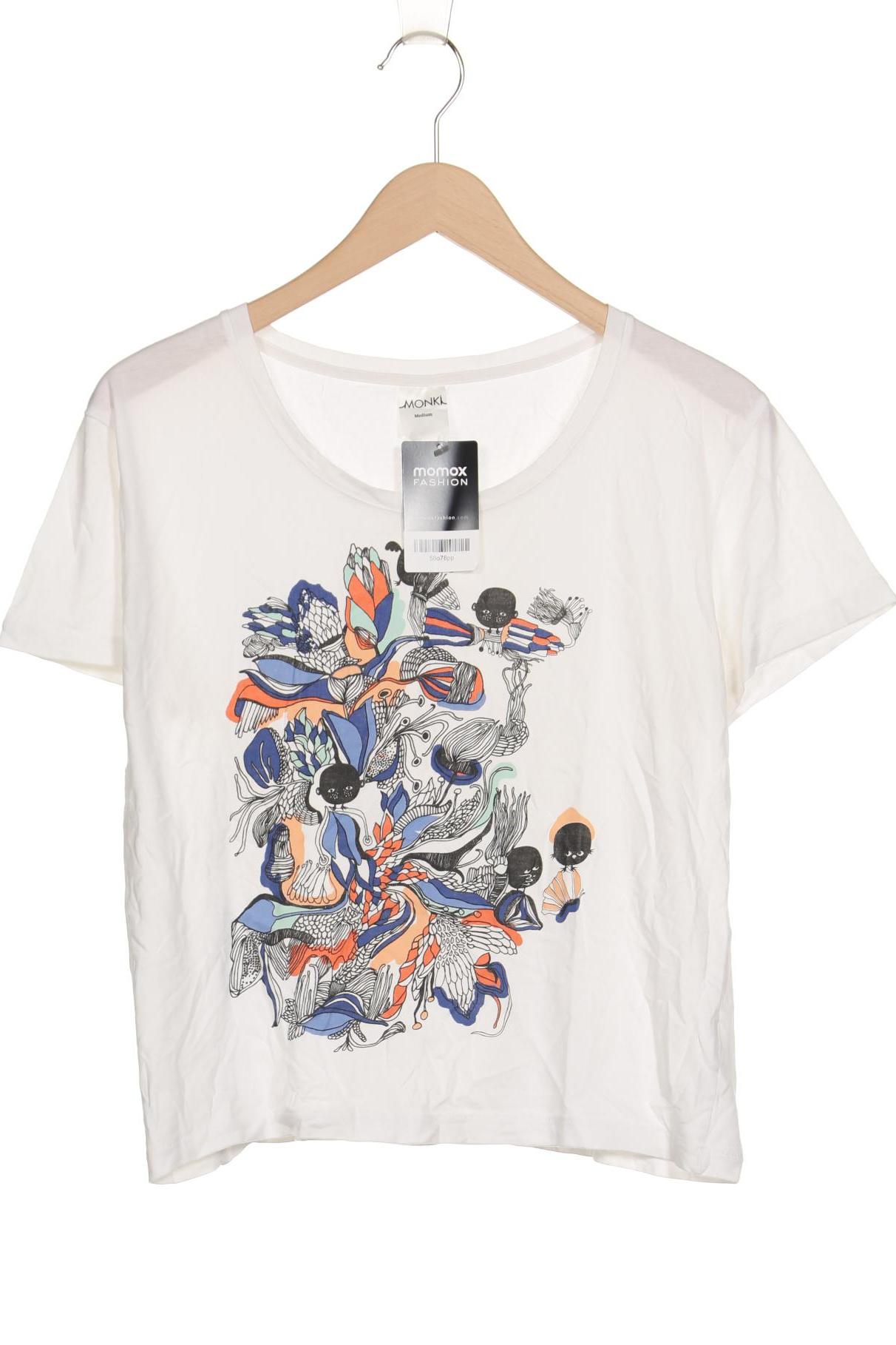 

Monki Damen T-Shirt, weiß, Gr. 38