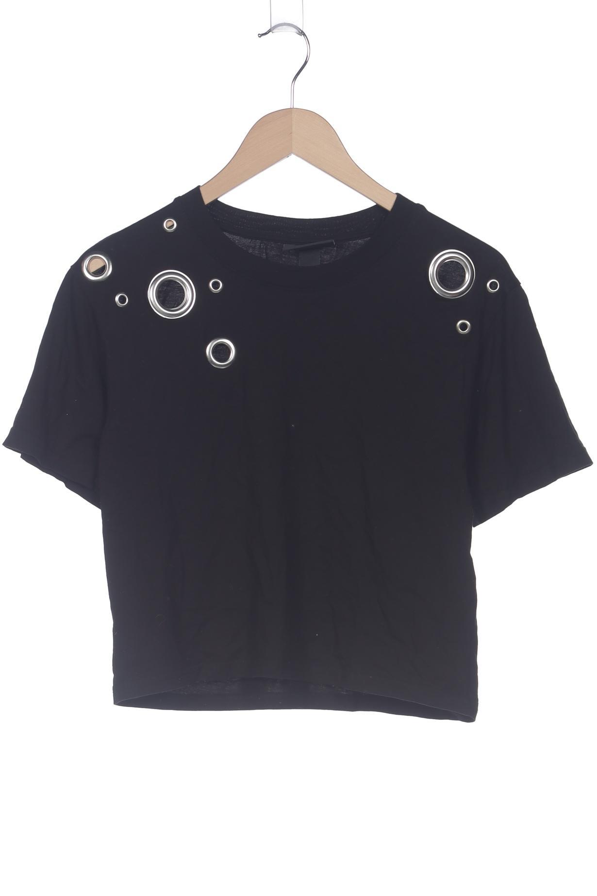 

Monki Damen T-Shirt, schwarz, Gr. 34