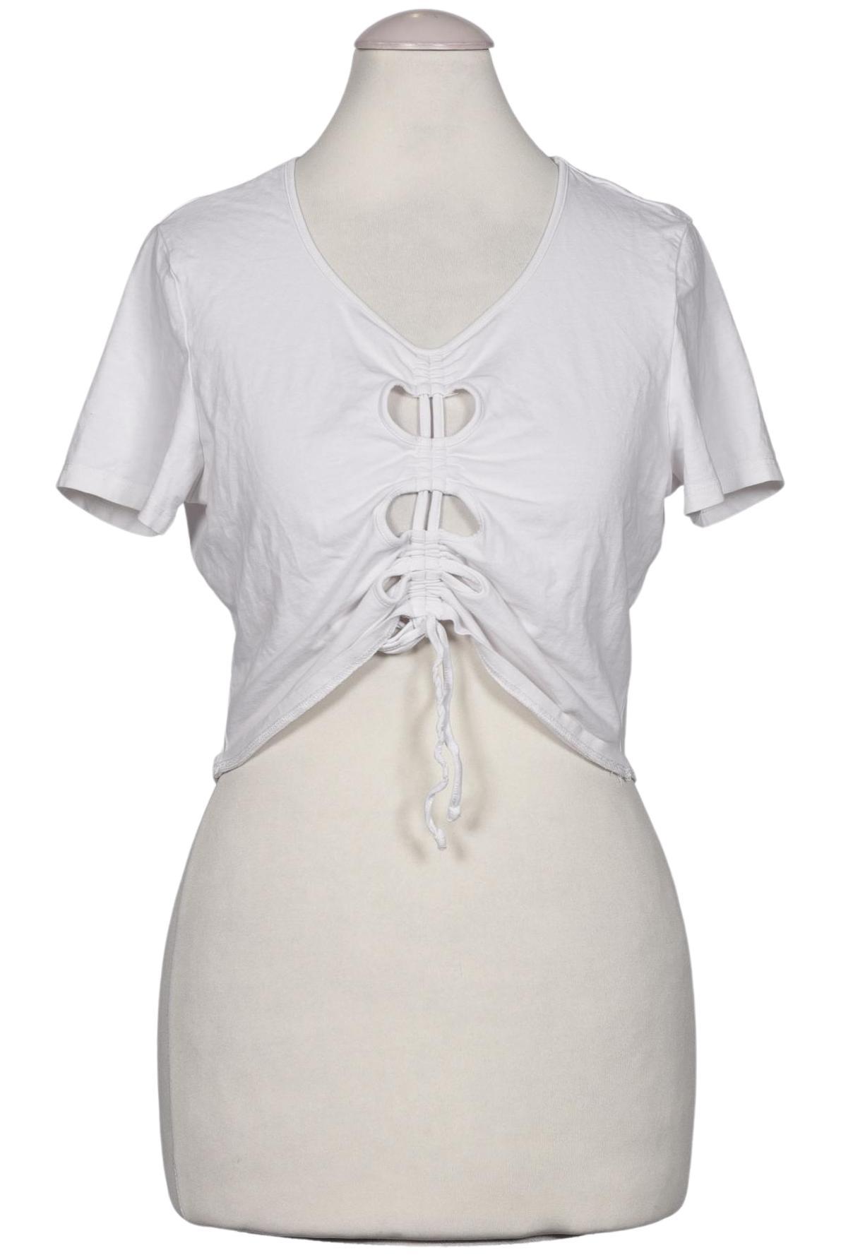 

Monki Damen T-Shirt, weiß, Gr. 38