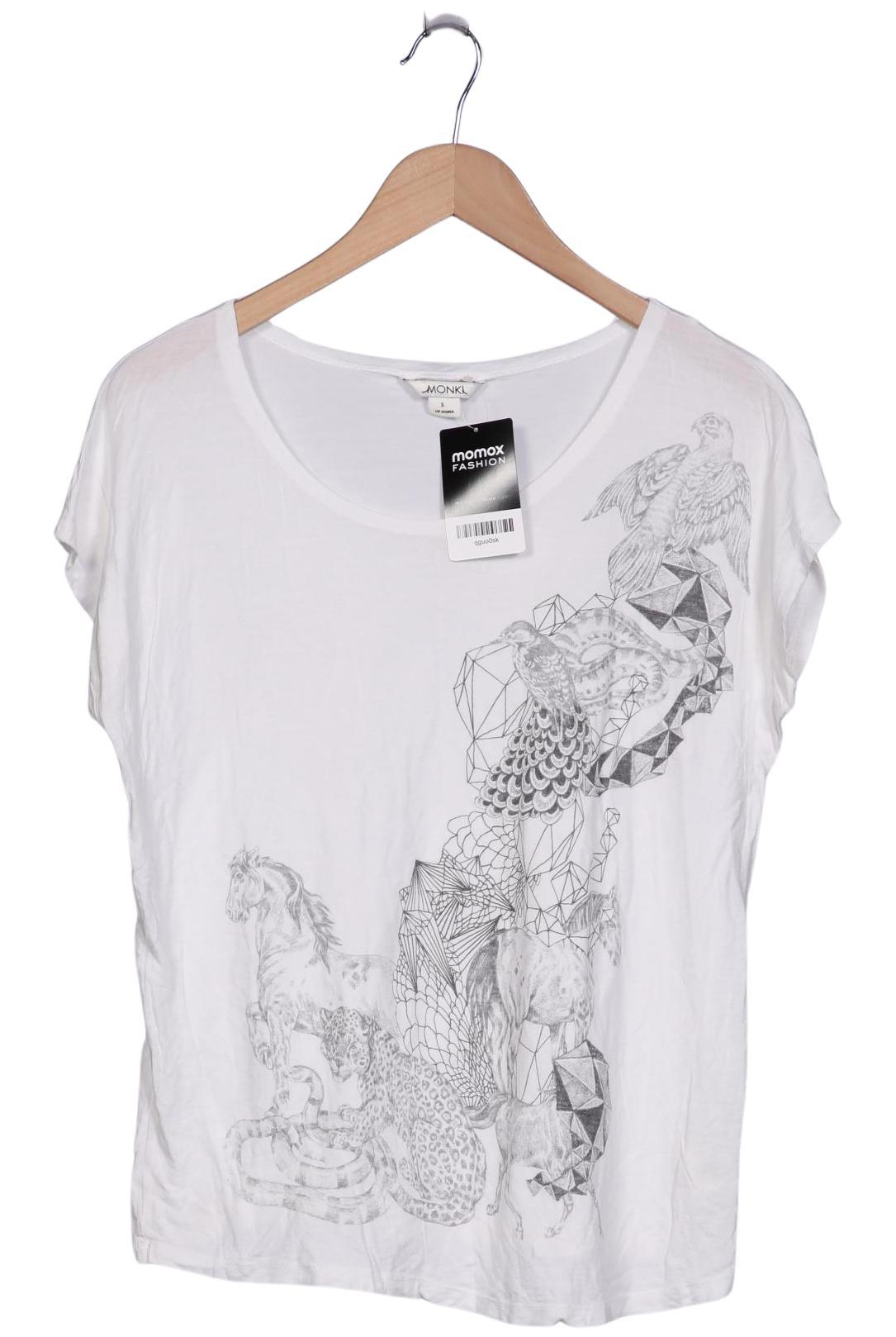 

Monki Damen T-Shirt, weiß, Gr. 36