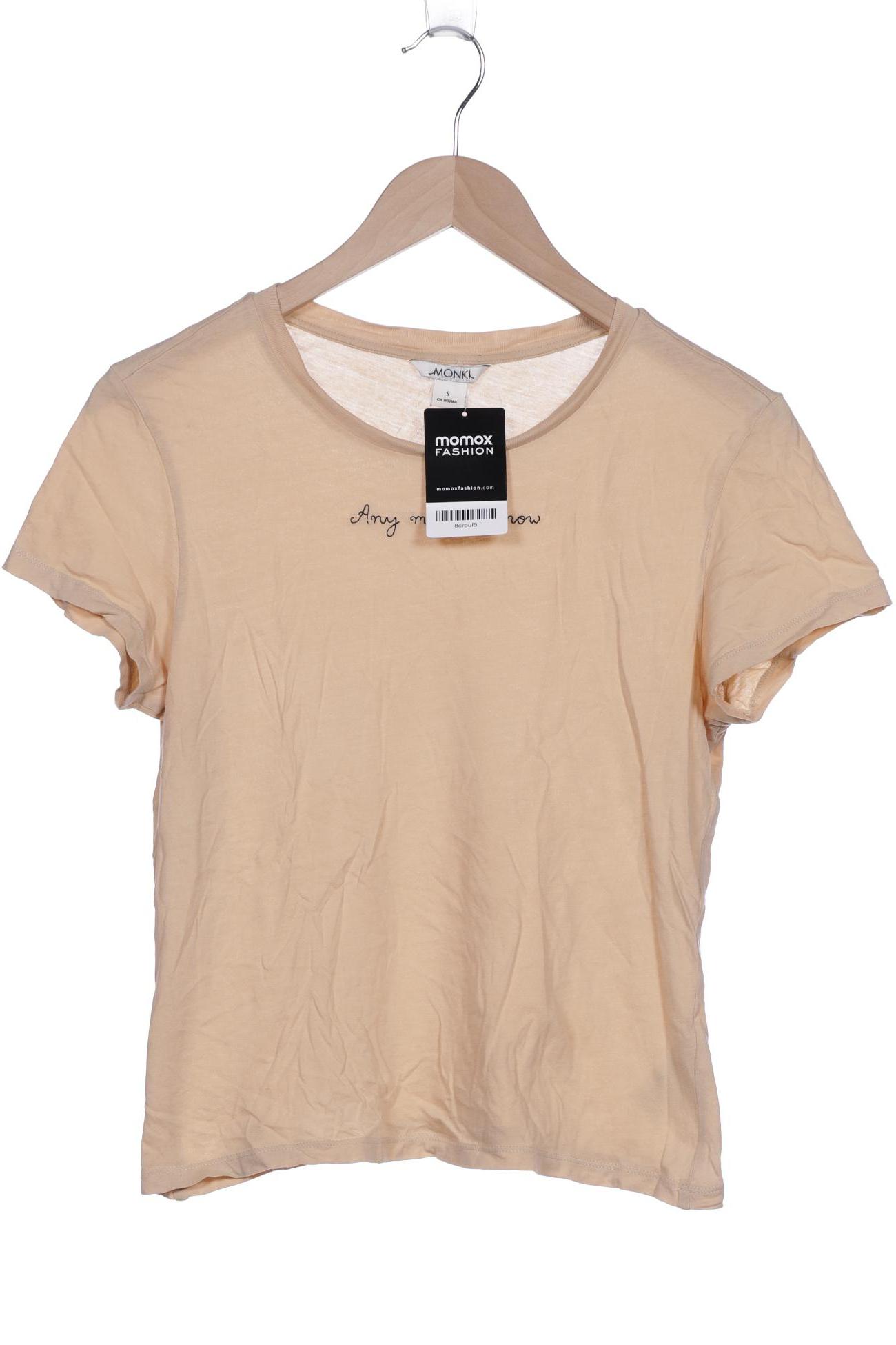 

Monki Damen T-Shirt, beige, Gr. 36