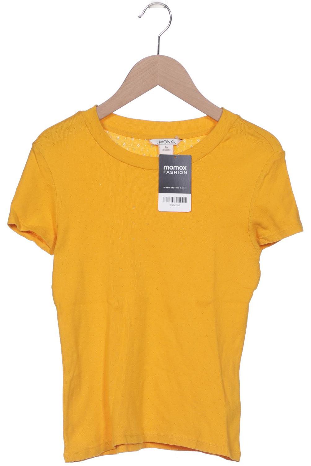 

Monki Damen T-Shirt, gelb, Gr. 34