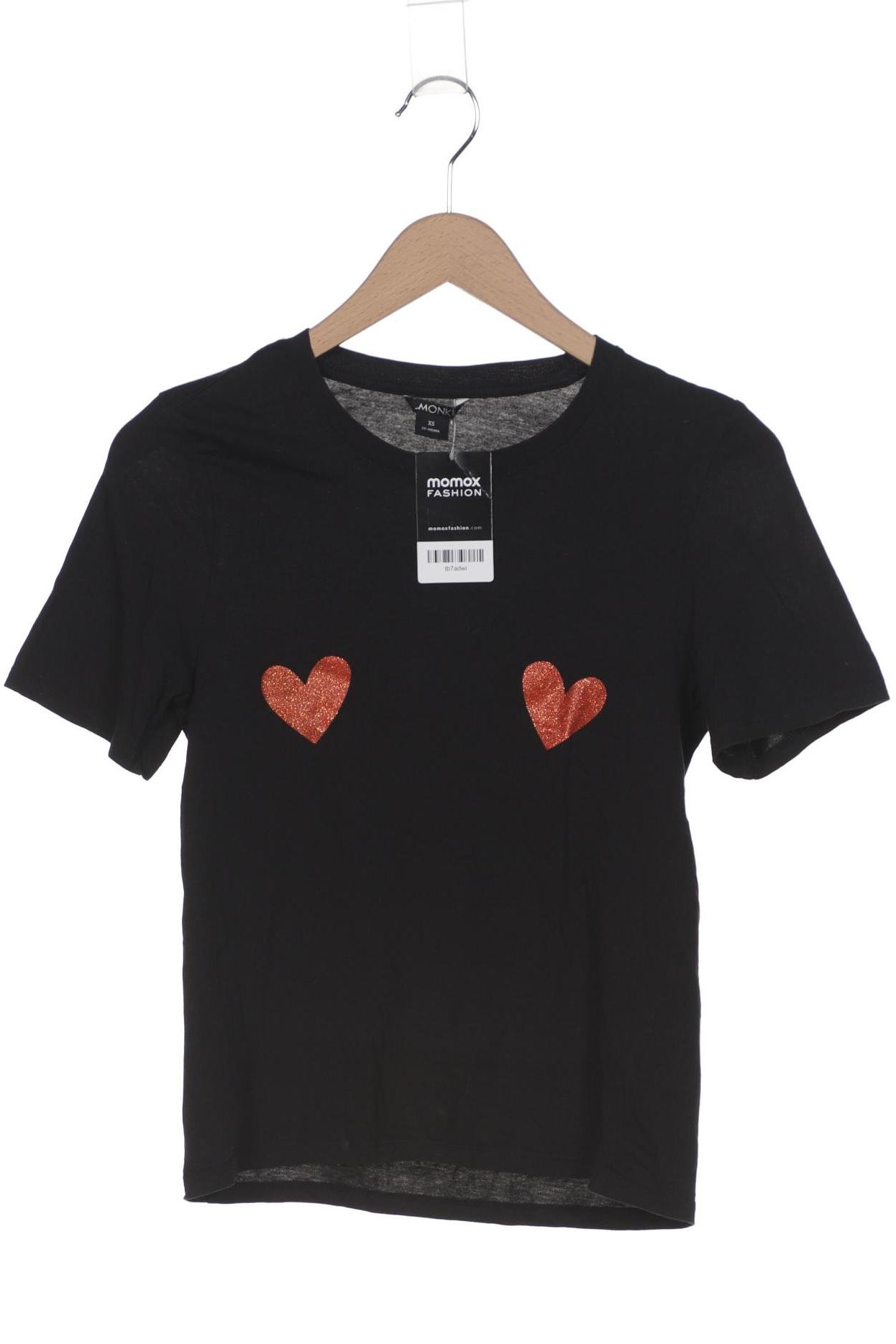 

Monki Damen T-Shirt, schwarz, Gr. 34