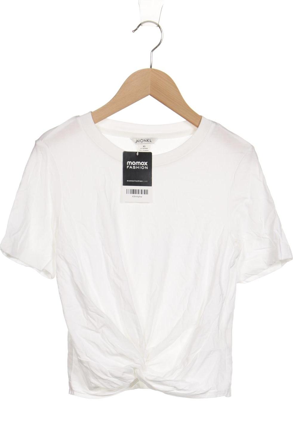 

Monki Damen T-Shirt, weiß, Gr. 34