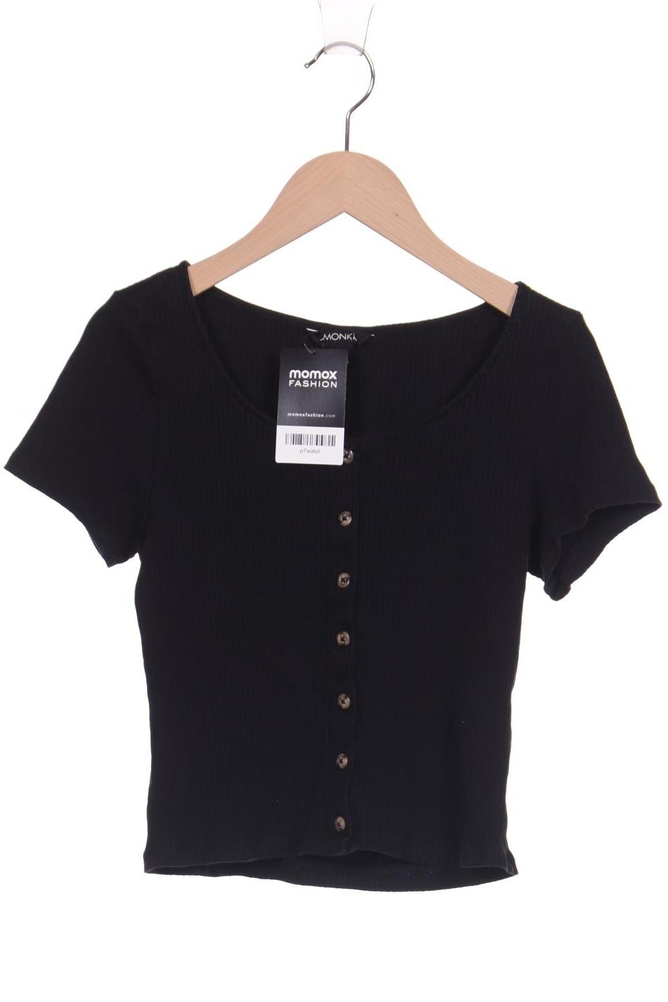 

Monki Damen T-Shirt, schwarz, Gr. 36