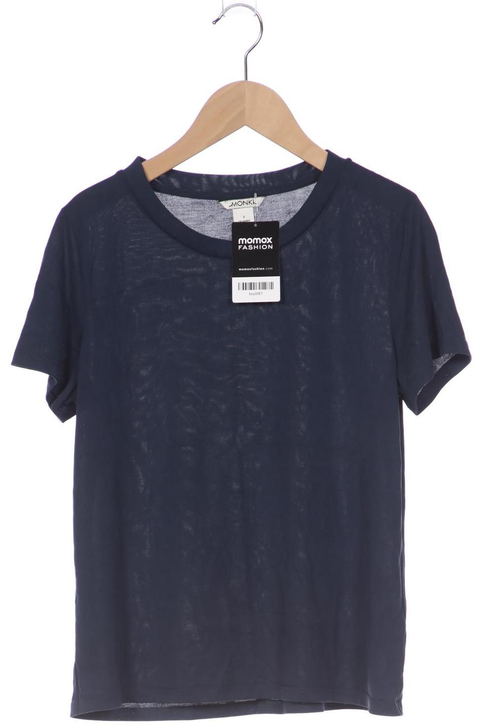 

MONKI Damen T-Shirt, marineblau
