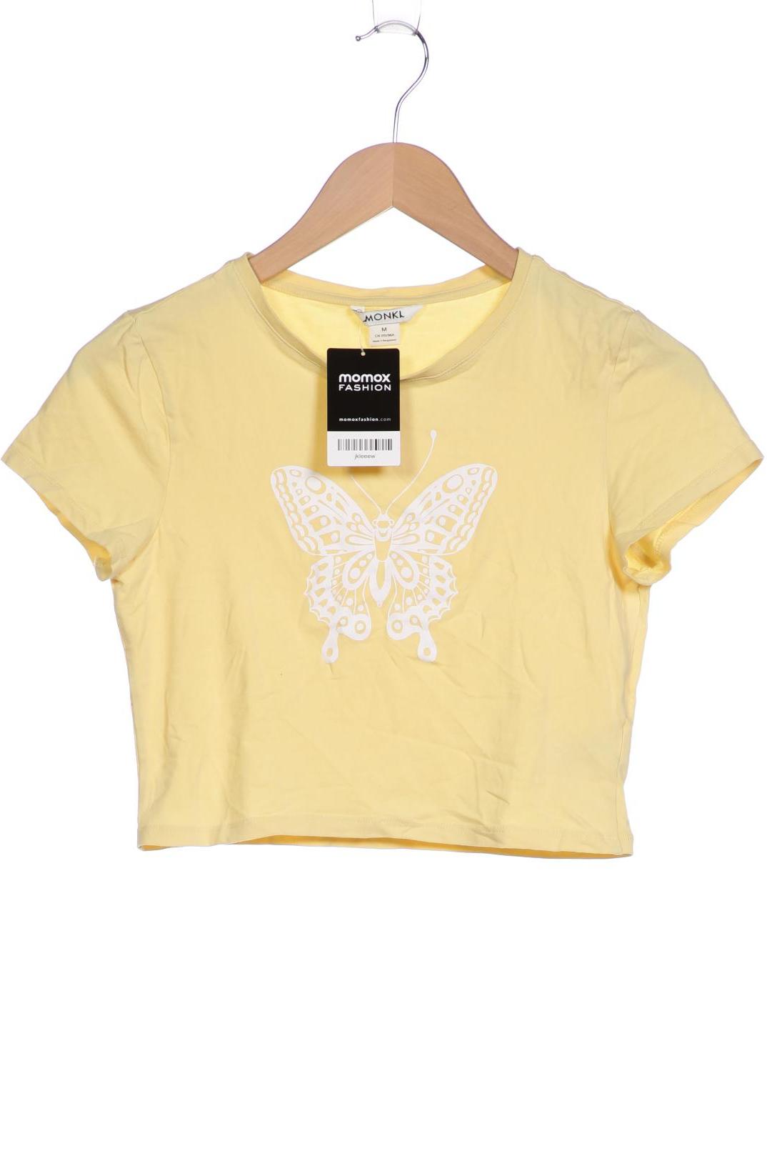 

Monki Damen T-Shirt, gelb, Gr. 38