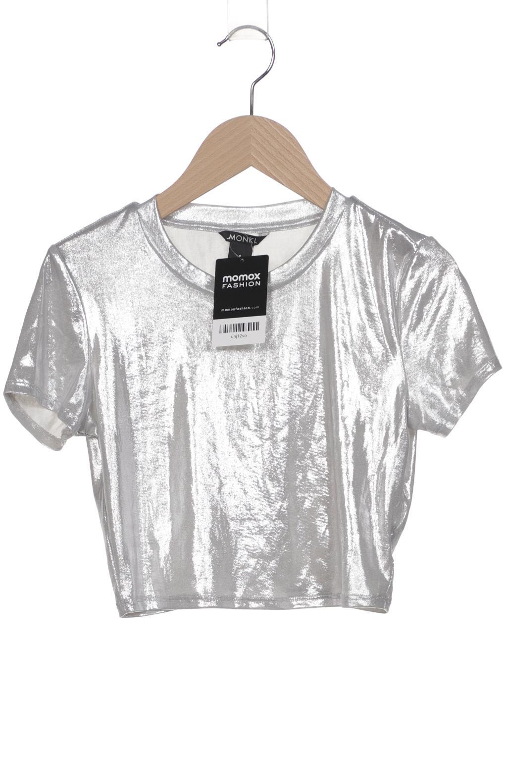 

Monki Damen T-Shirt, grau, Gr. 36