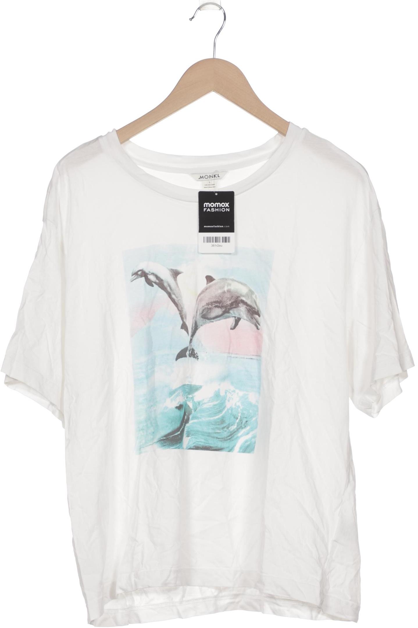 

Monki Damen T-Shirt, weiß, Gr. 42