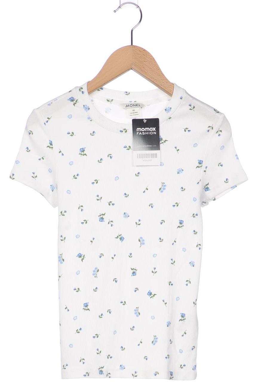 

Monki Damen T-Shirt, weiß, Gr. 34