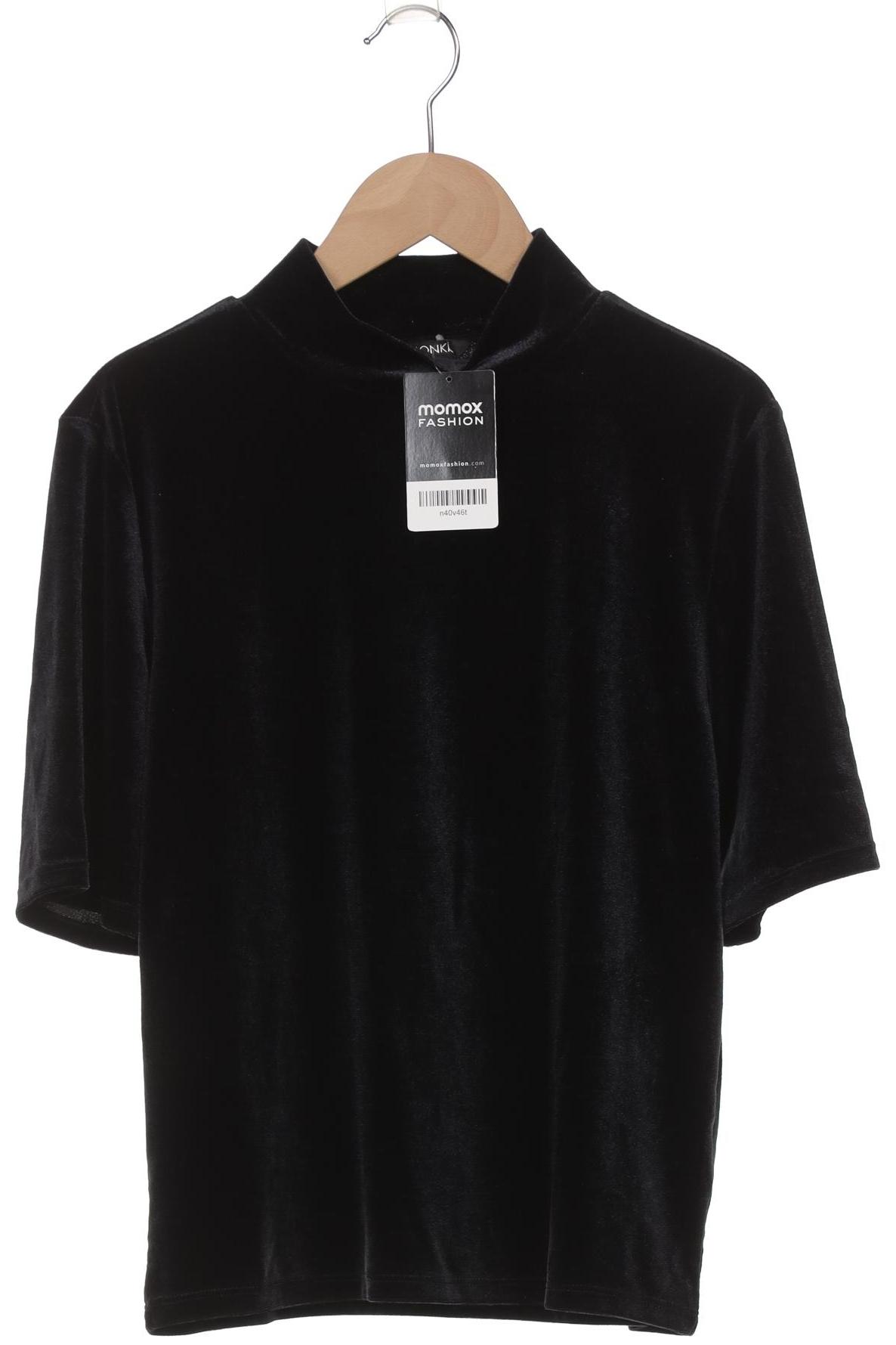 

Monki Damen T-Shirt, schwarz, Gr. 36