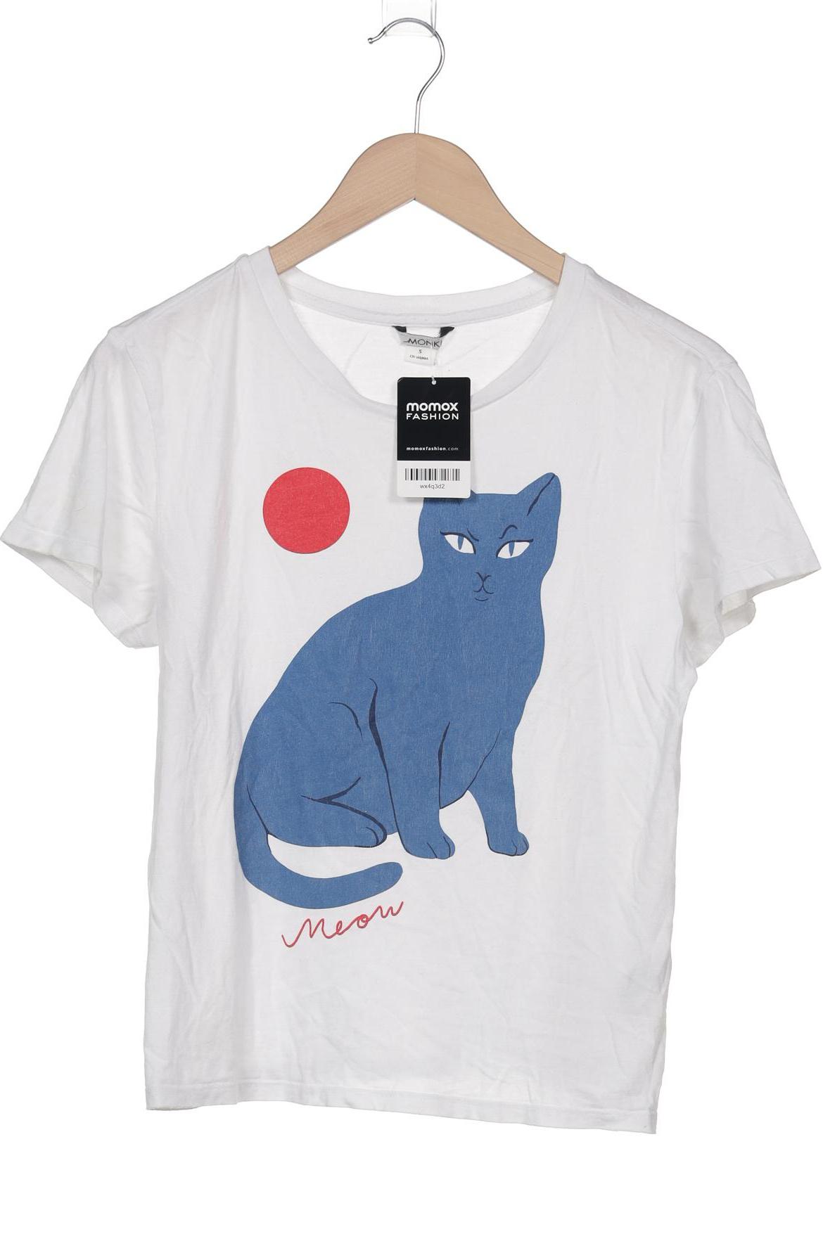 

Monki Damen T-Shirt, cremeweiß, Gr. 36