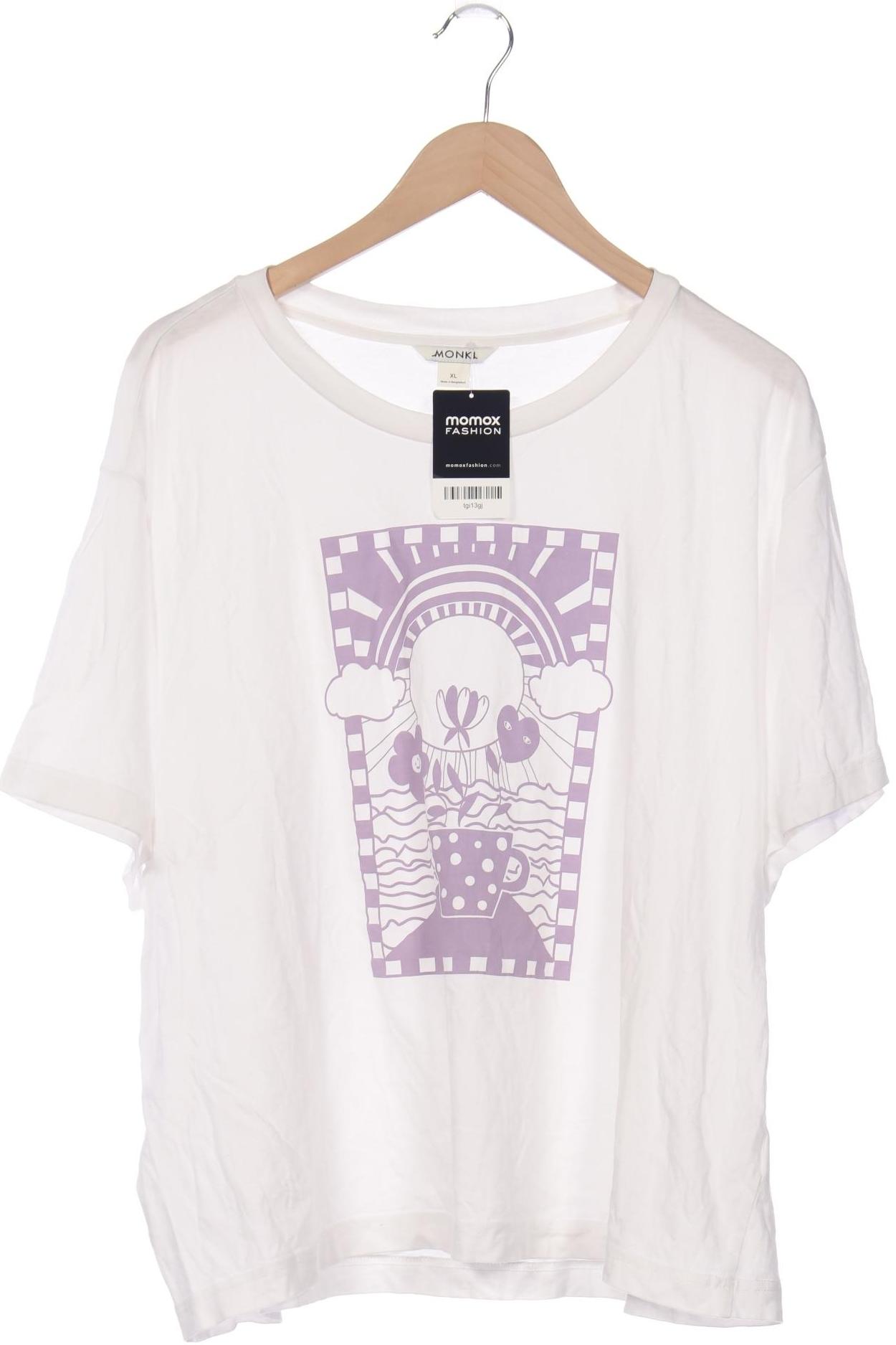 

Monki Damen T-Shirt, weiß, Gr. 44