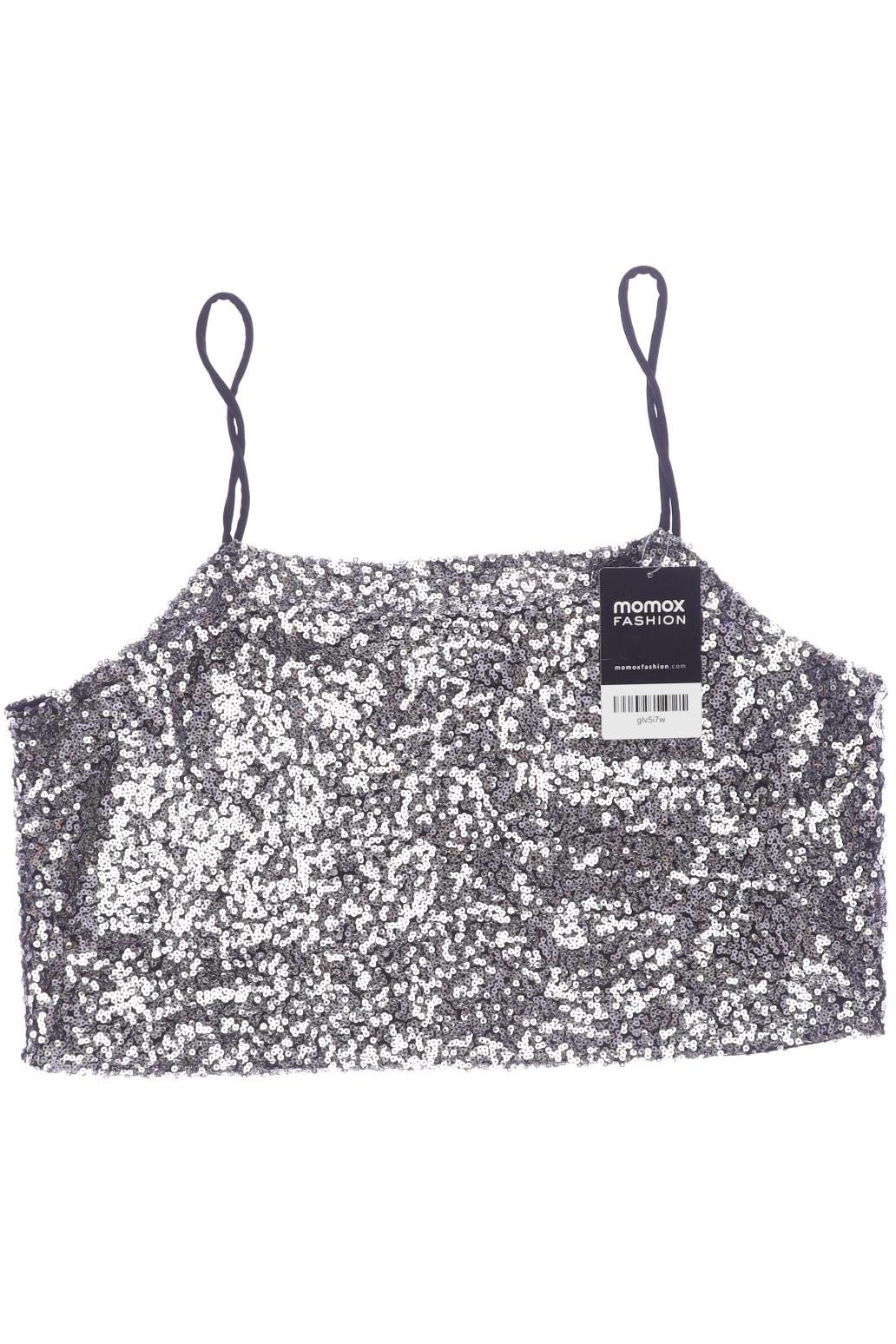 

Monki Damen Top, silber, Gr. 38