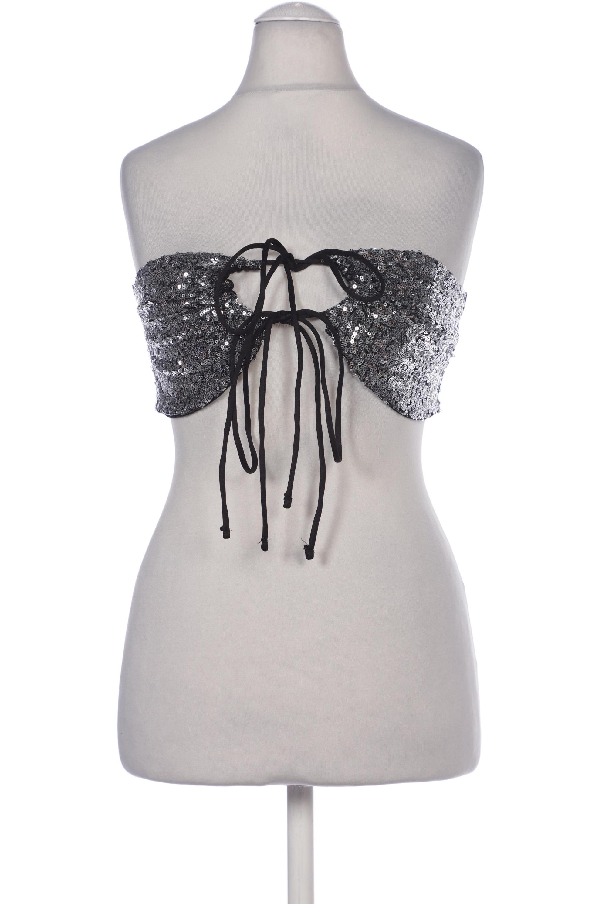 

Monki Damen Top, silber, Gr. 36