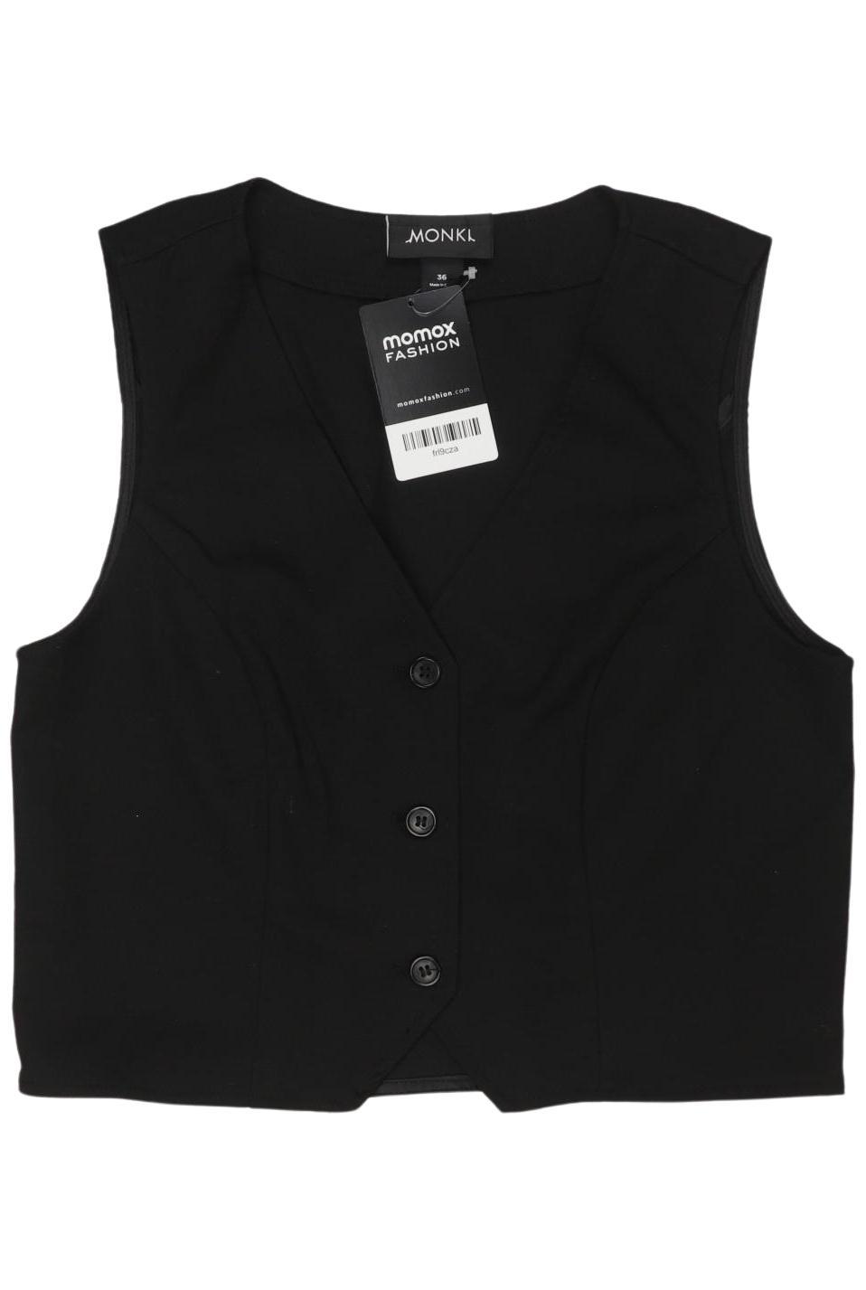 

Monki Damen Weste, schwarz, Gr. 36