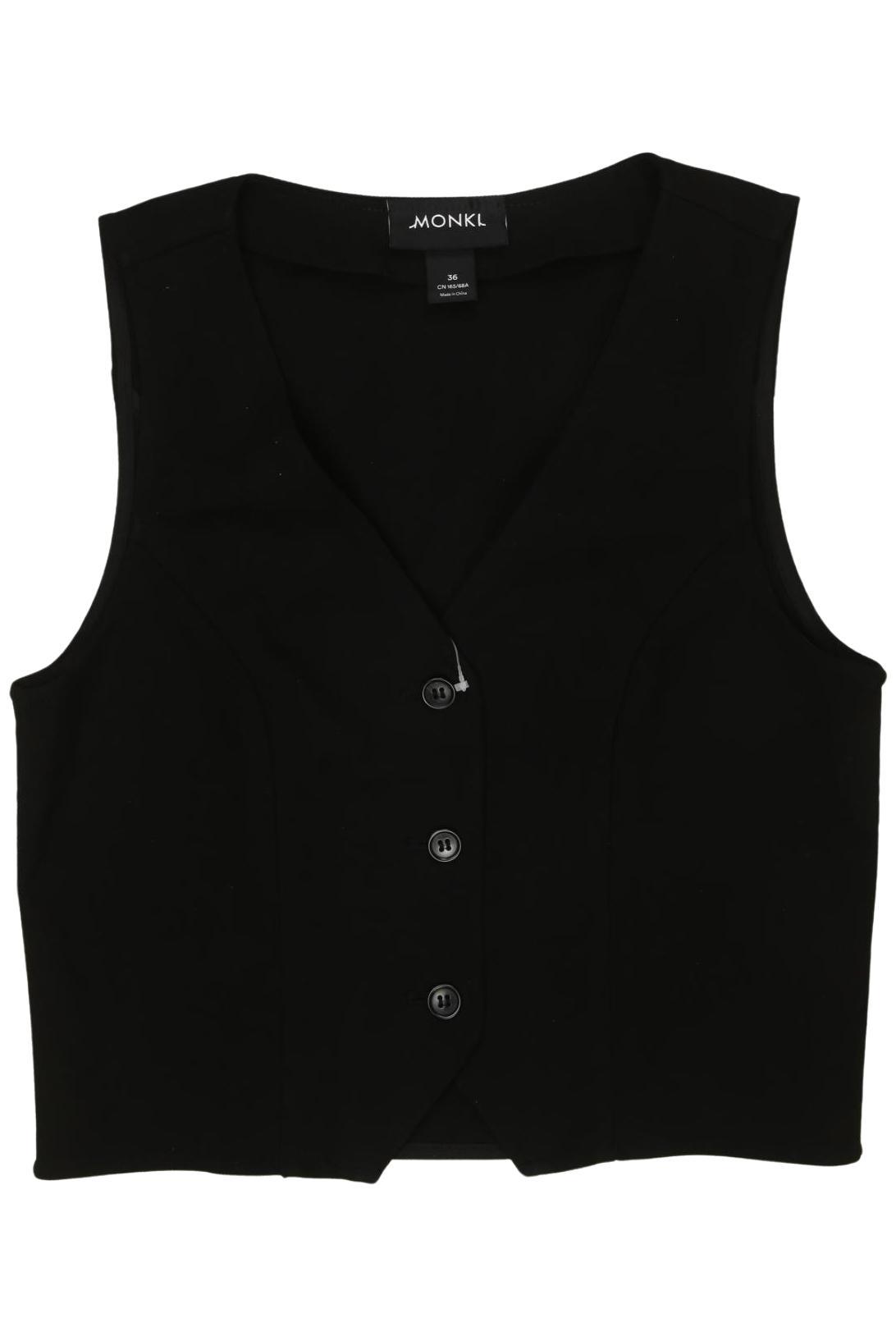 

Monki Damen Weste, schwarz, Gr. 36