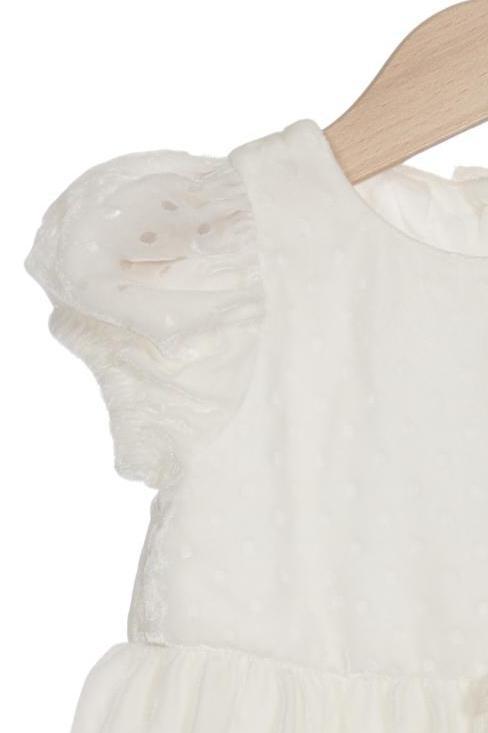 Thumbnail - Monnalisa Mädchen Kleid, weiß, Gr. 80