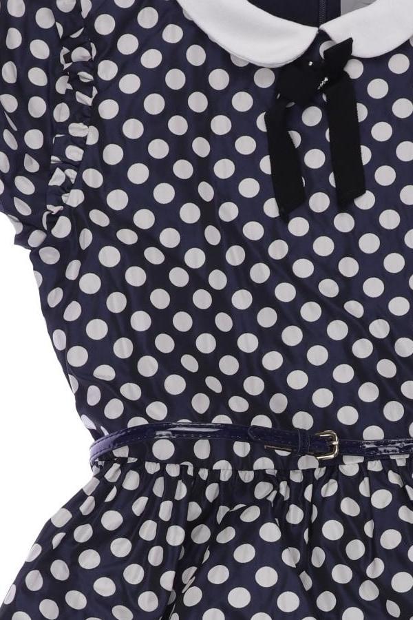 Thumbnail - Monnalisa Damen Kleid, marineblau, Gr. 152