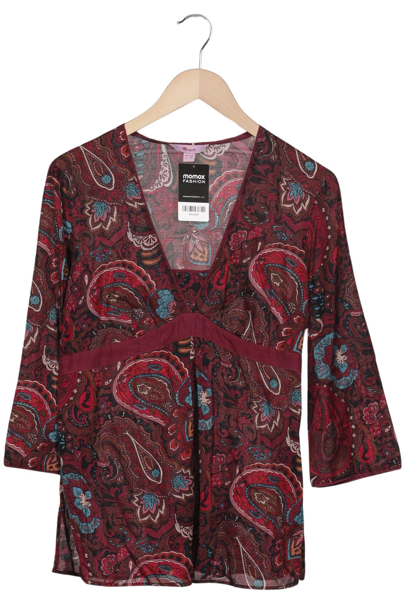 

Monsoon Damen Bluse, bordeaux, Gr. 12