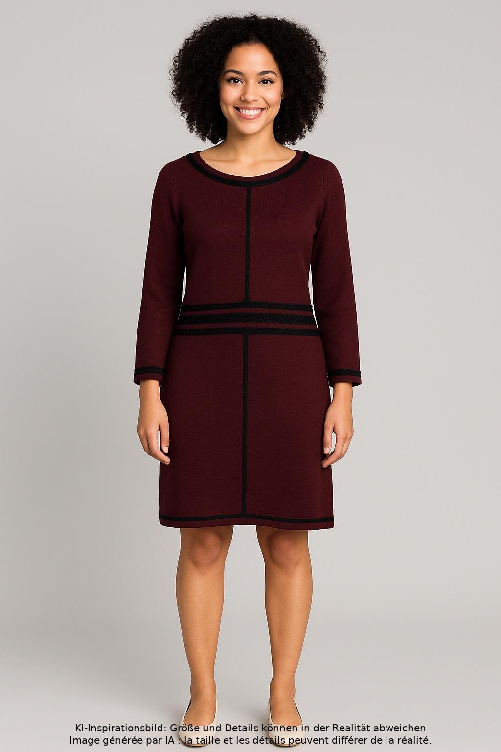 

Monsoon Damen Kleid, bordeaux, Gr. 36