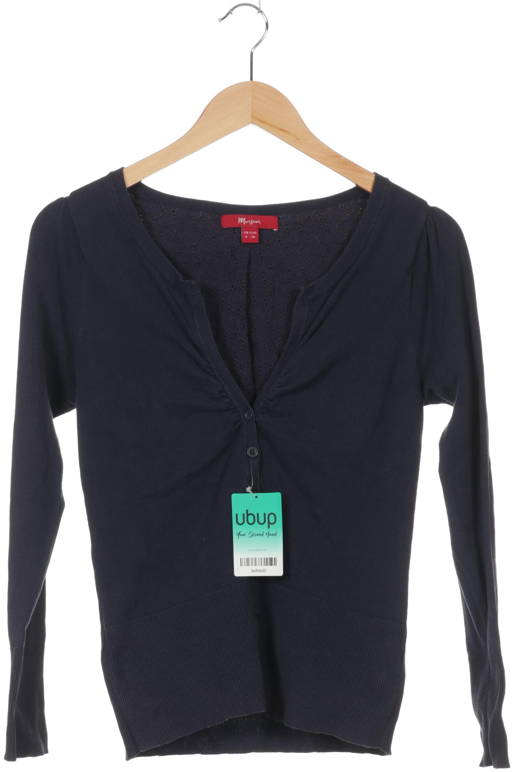 

Monsoon Damen Strickjacke, blau, Gr. 36