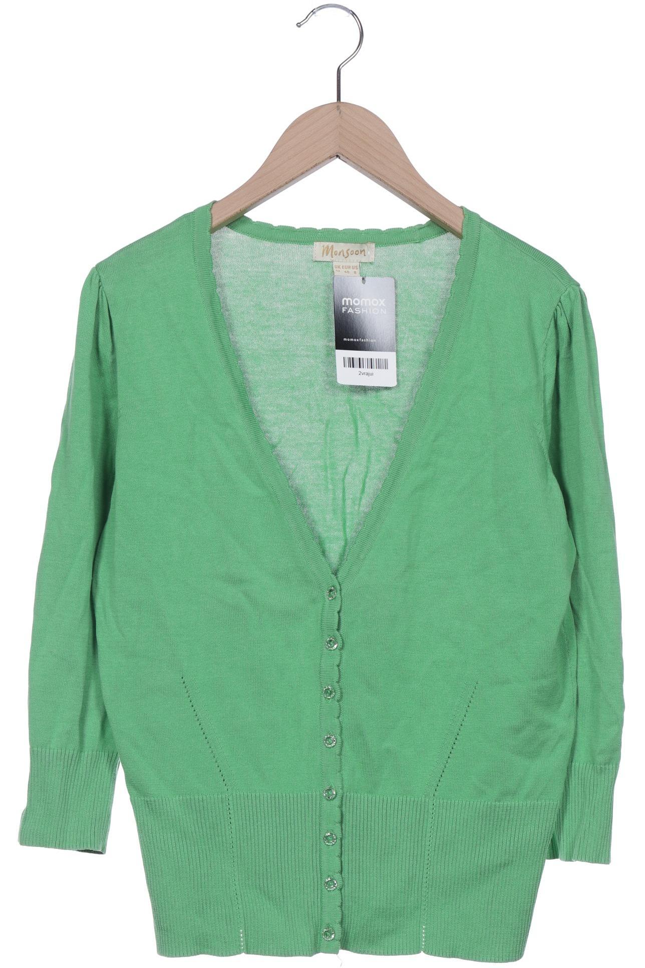 

Monsoon Damen Strickjacke, hellgrün, Gr. 40