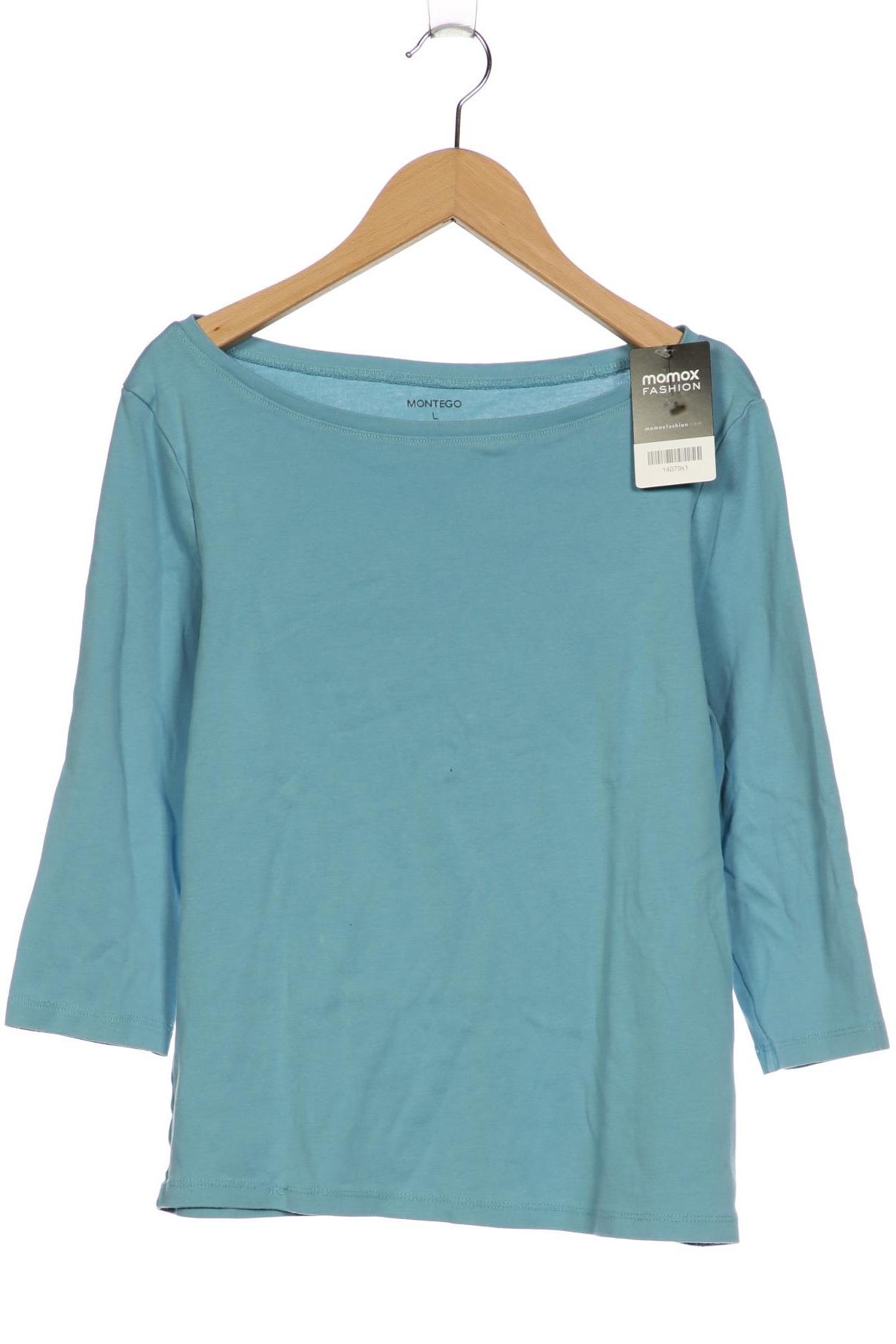 

Montego Damen Langarmshirt, blau, Gr. 42