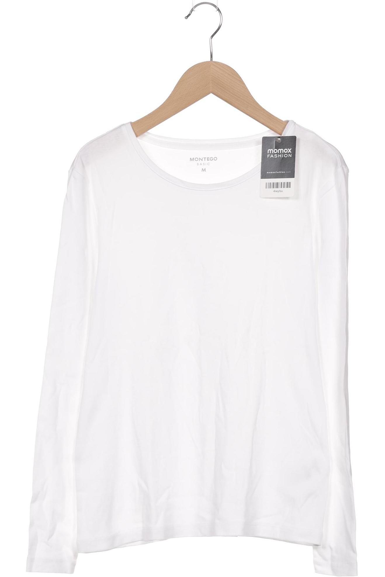 

Montego Damen Langarmshirt, weiß, Gr. 38