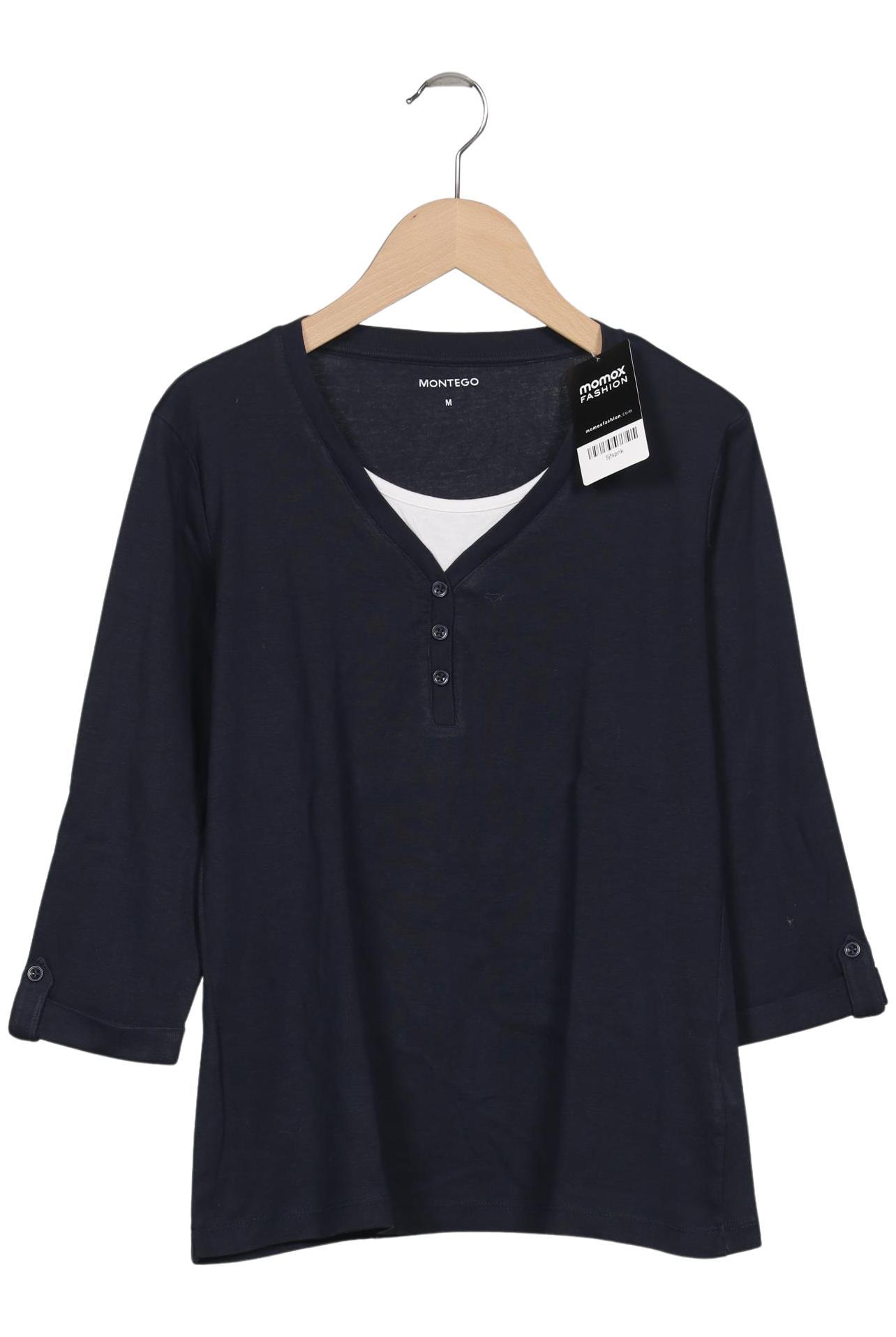 

Montego Damen Langarmshirt, marineblau, Gr. 38