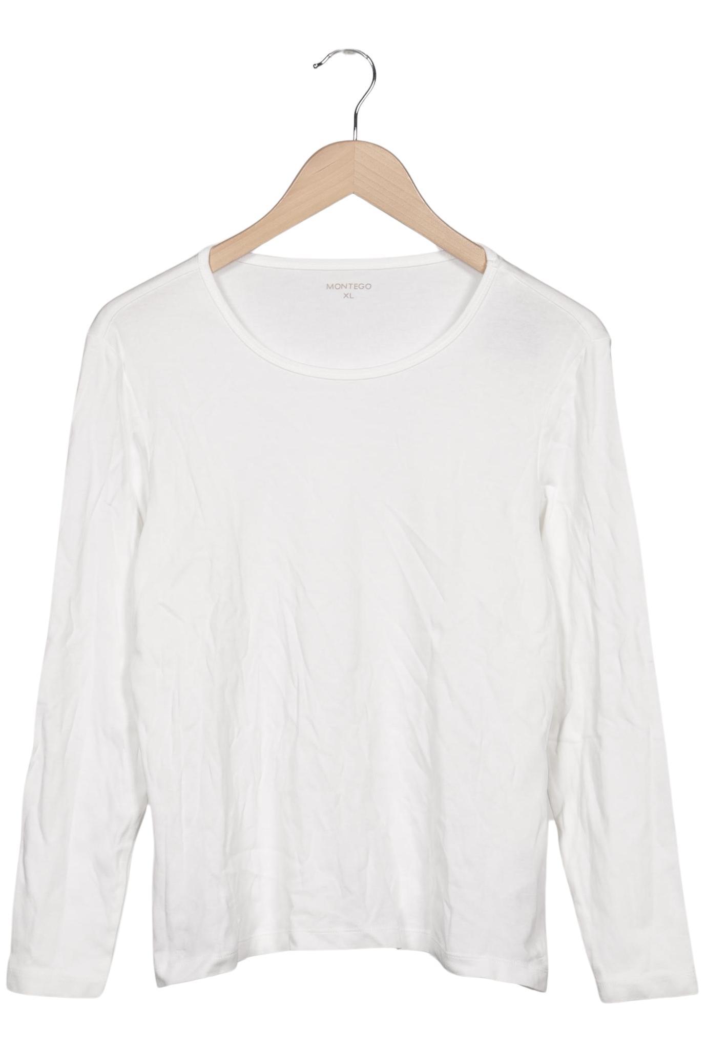

Montego Damen Langarmshirt, weiß, Gr. 44
