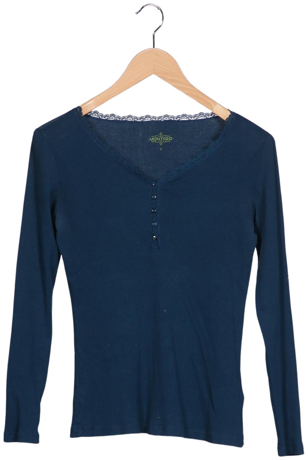 

Montego Damen Langarmshirt, marineblau, Gr. 38