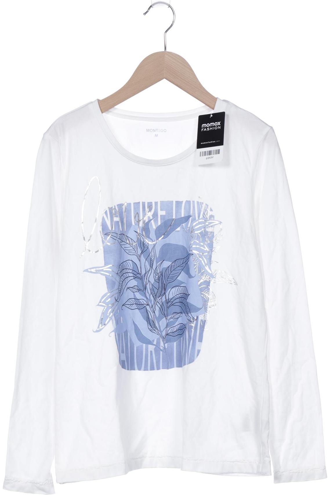 

Montego Damen Langarmshirt, weiß, Gr. 38