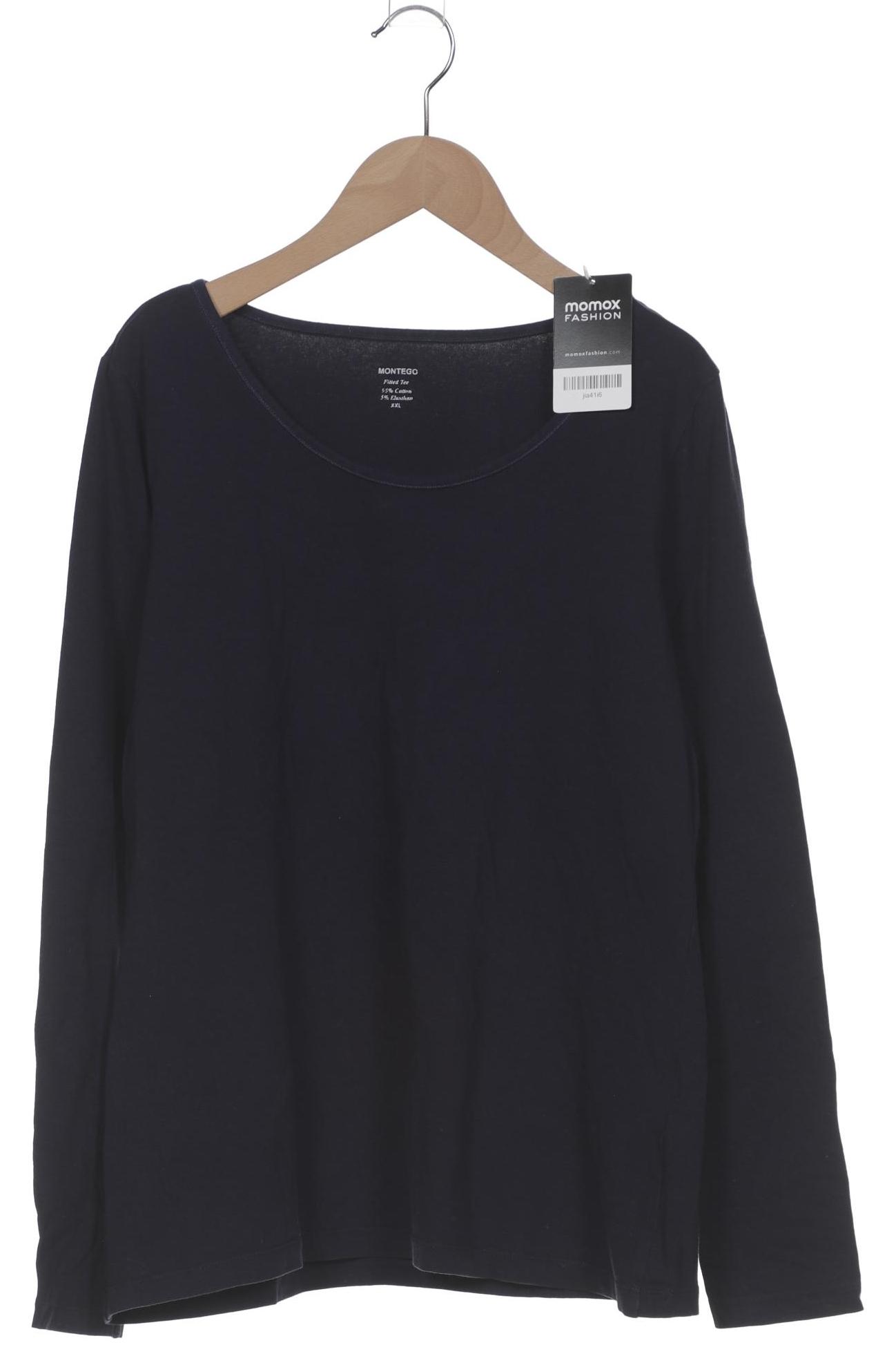

Montego Damen Langarmshirt, marineblau, Gr. 46