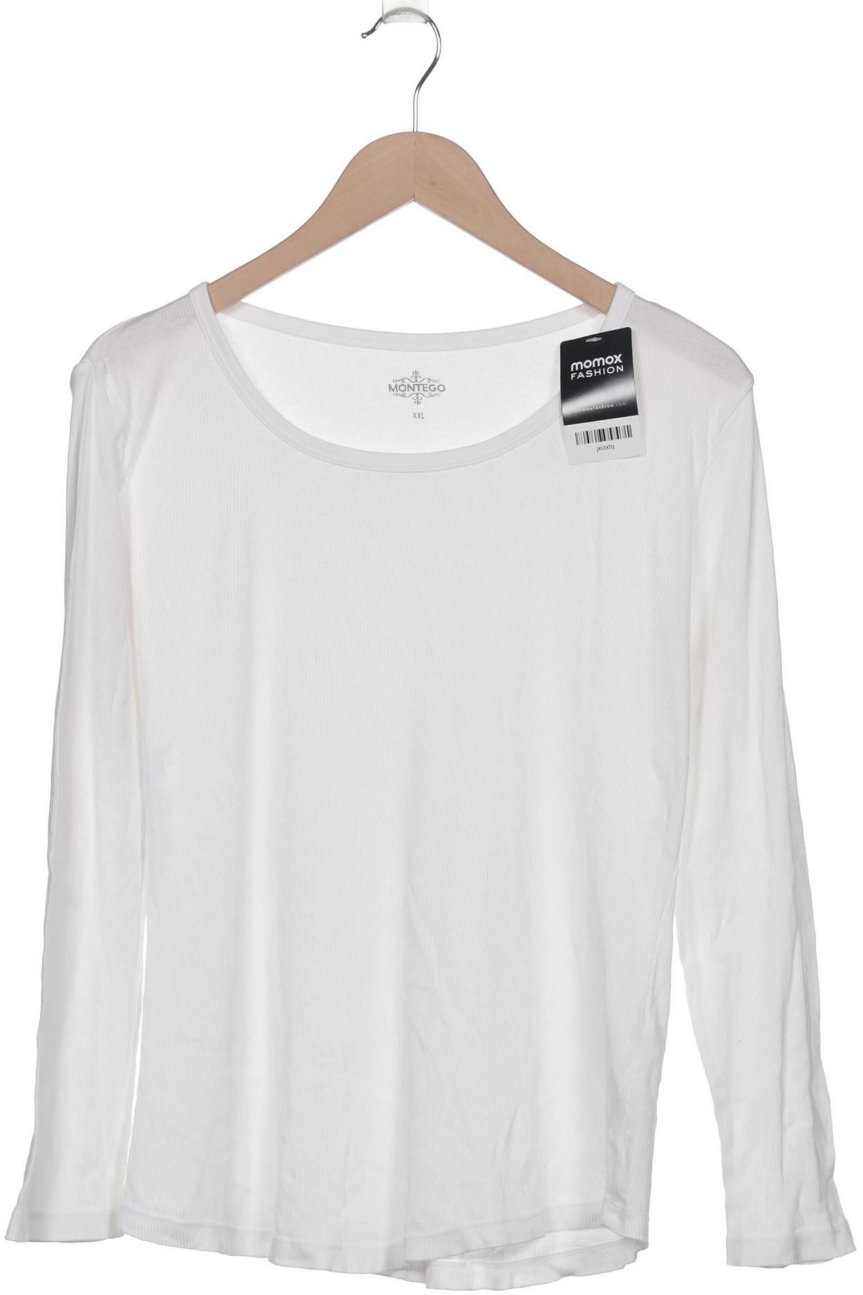

Montego Damen Langarmshirt, weiß, Gr. 46