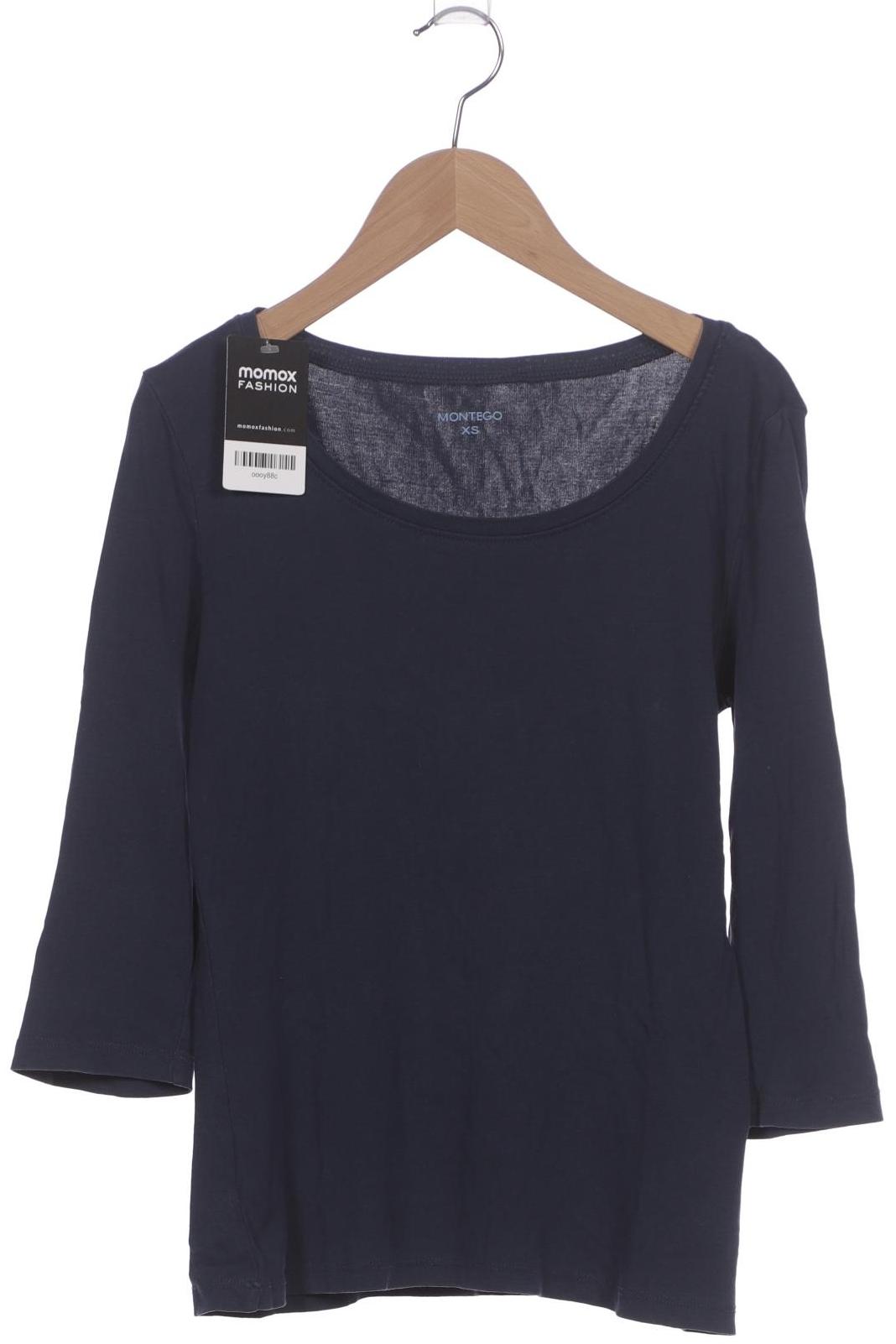

Montego Damen Langarmshirt, marineblau, Gr. 34