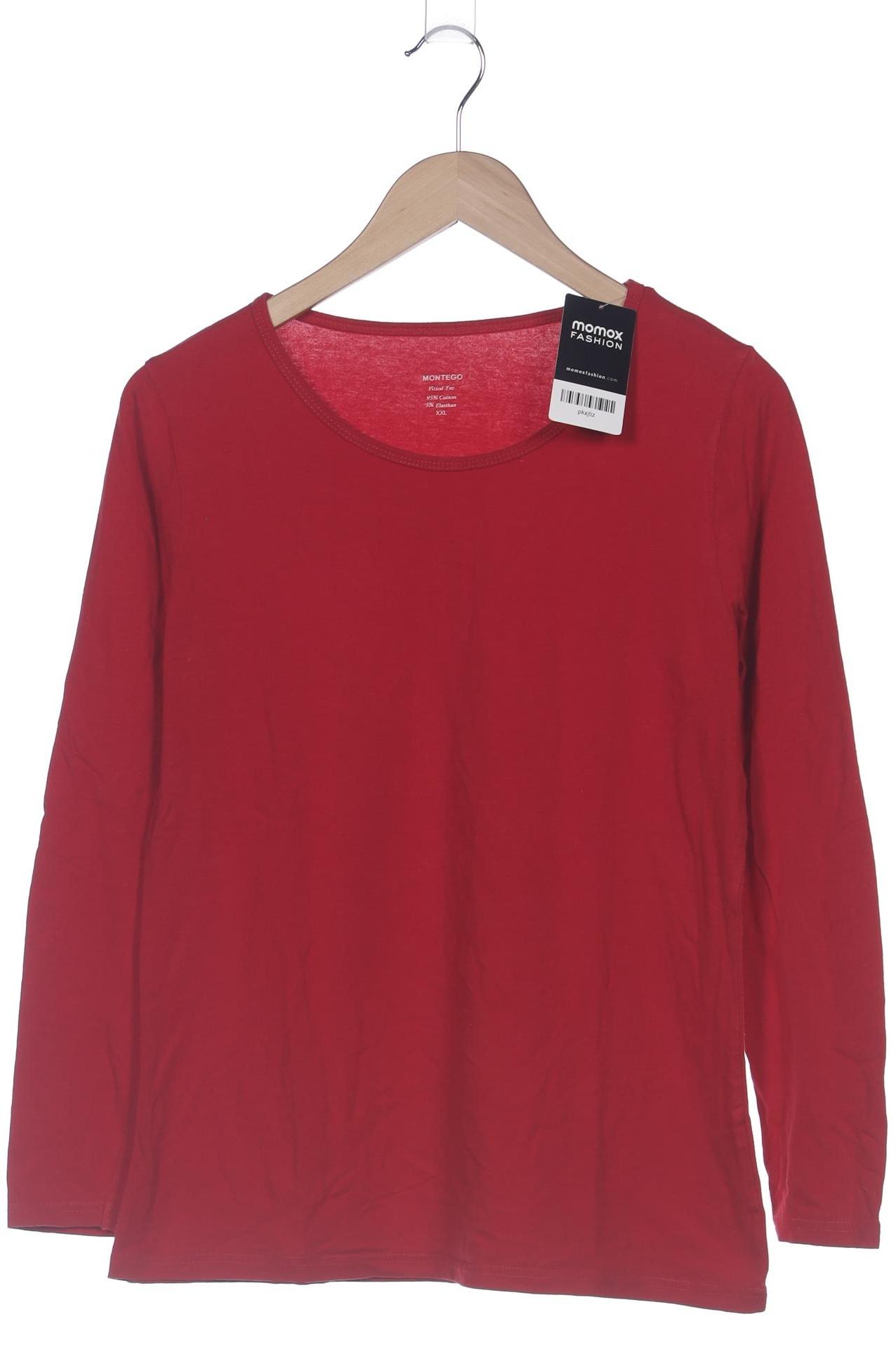 

Montego Damen Langarmshirt, rot, Gr. 46