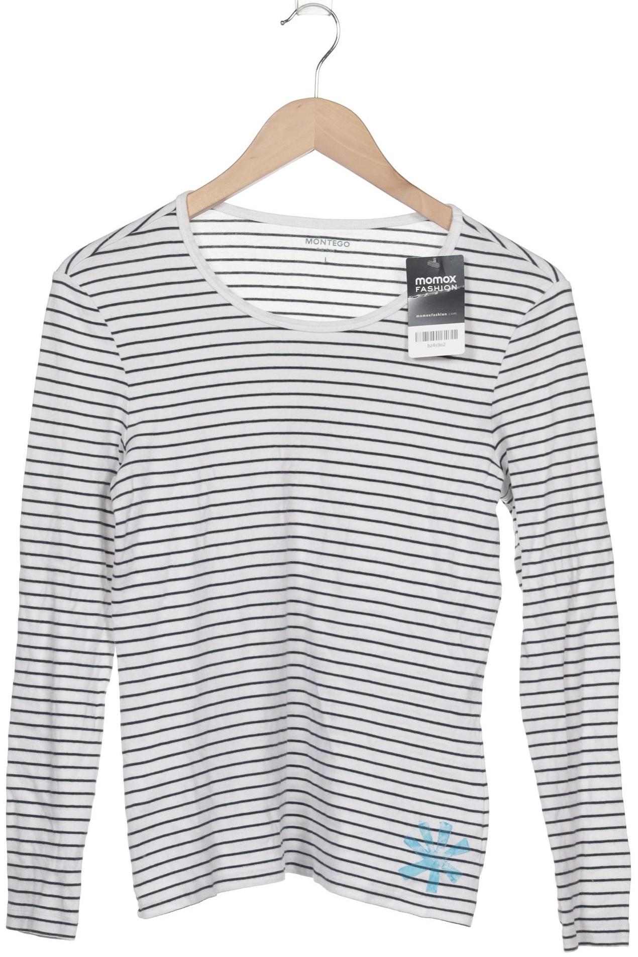 

Montego Damen Langarmshirt, weiß, Gr. 42