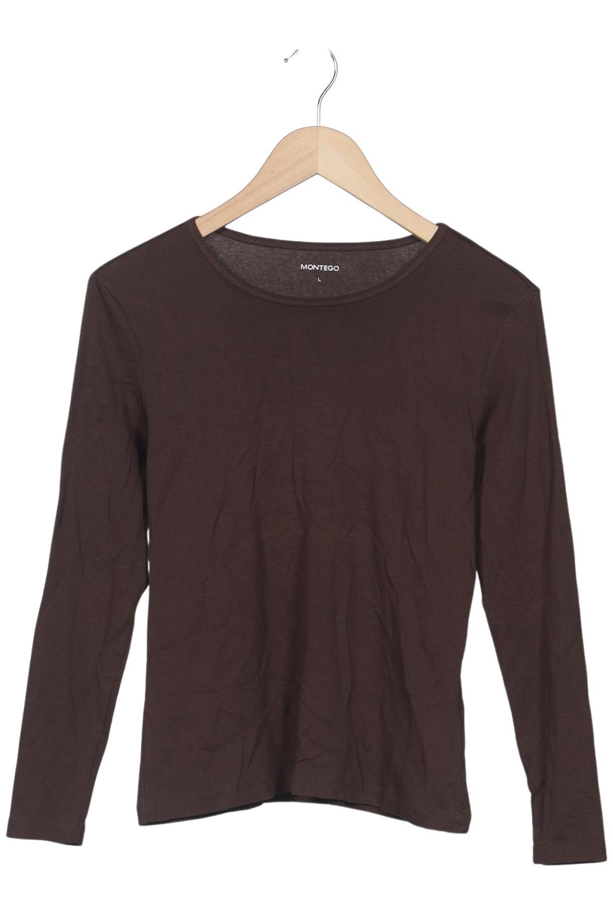 

Montego Damen Langarmshirt, braun, Gr. 42