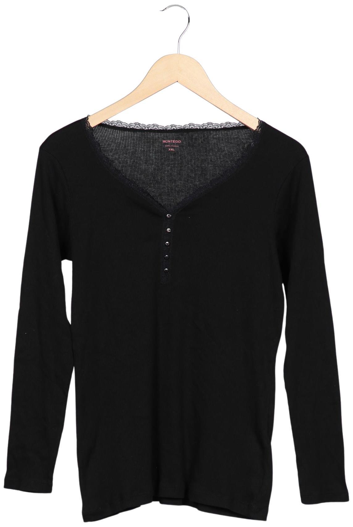 

Montego Damen Langarmshirt, schwarz, Gr. 46