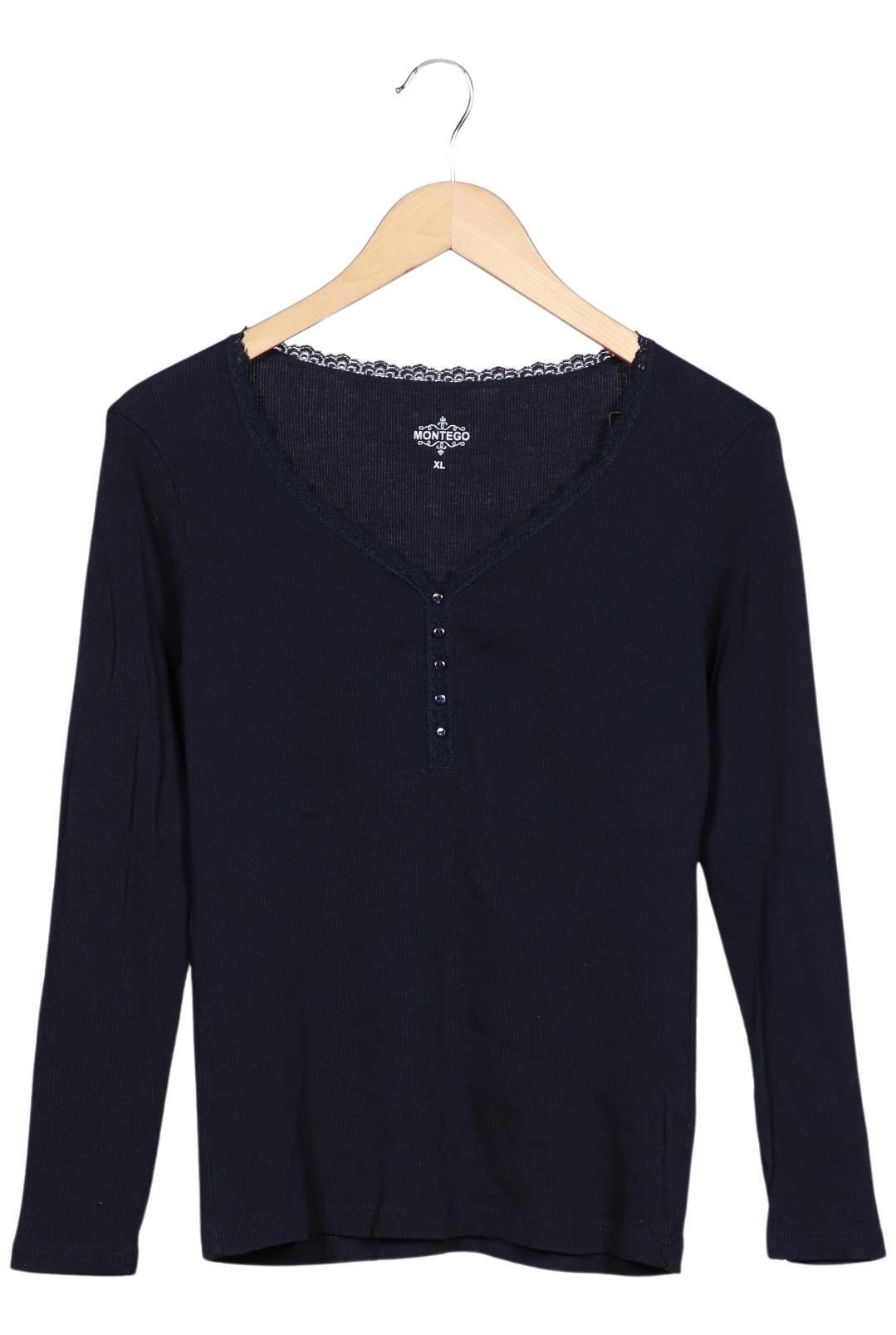 

Montego Damen Langarmshirt, marineblau, Gr. 44