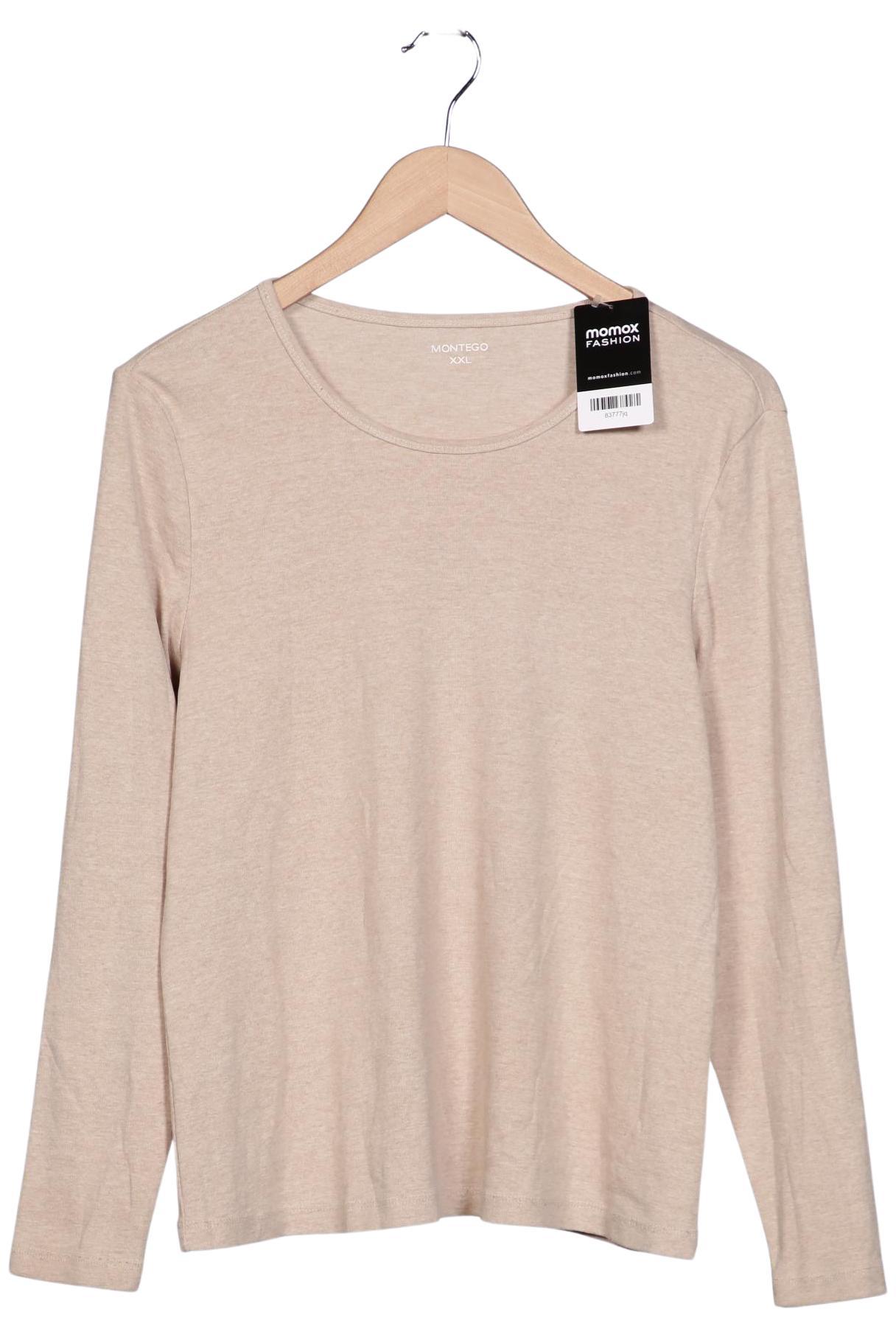 

Montego Damen Langarmshirt, beige, Gr. 46