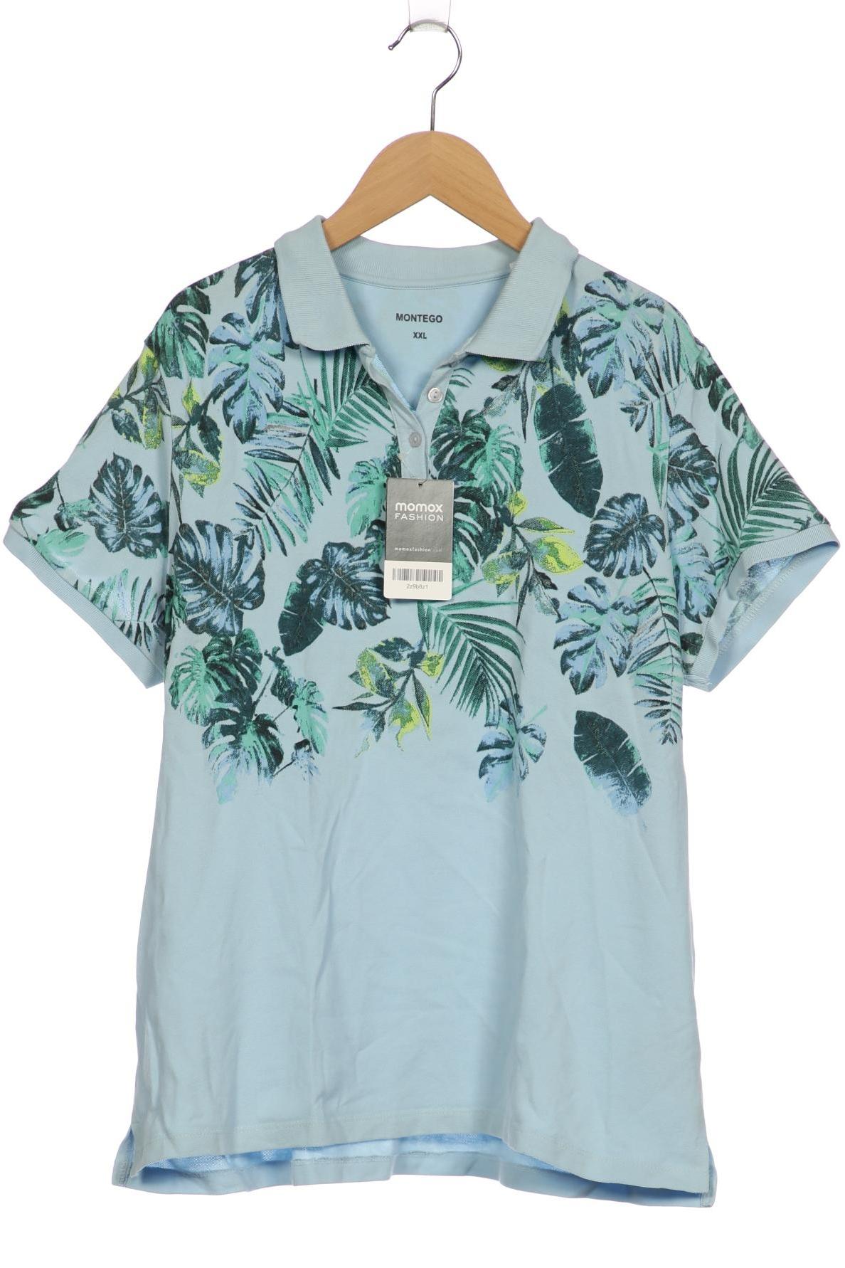 

Montego Damen Poloshirt, hellblau, Gr. 46