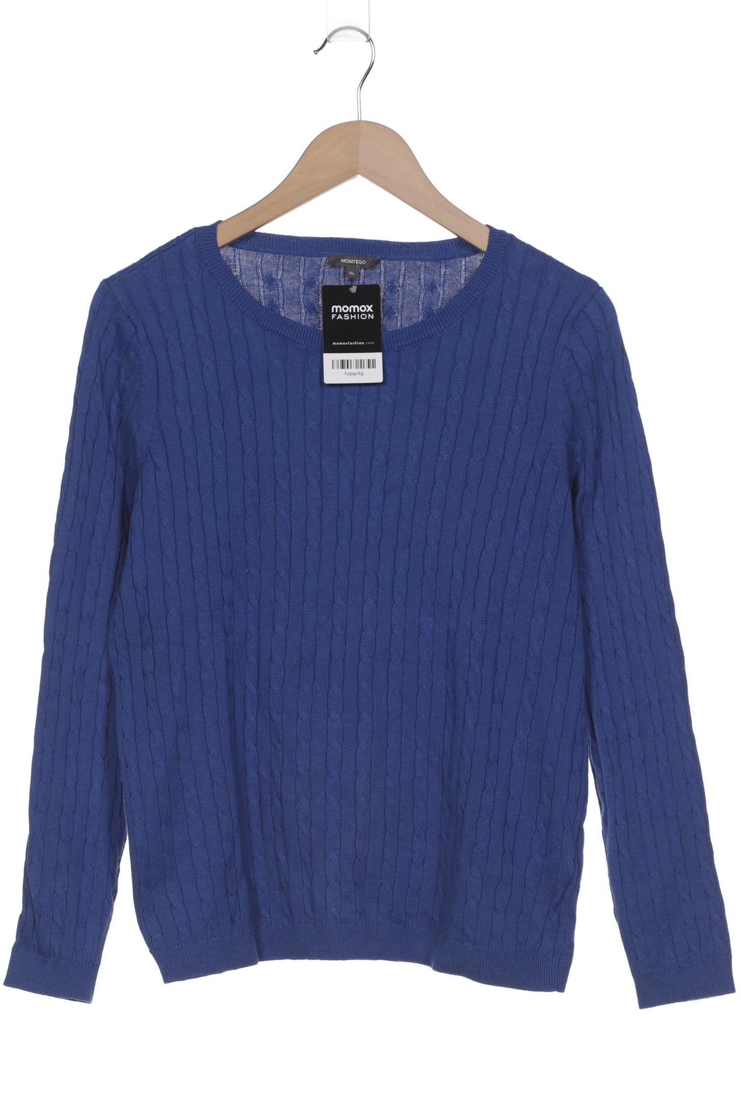 

Montego Damen Pullover, blau, Gr. 44